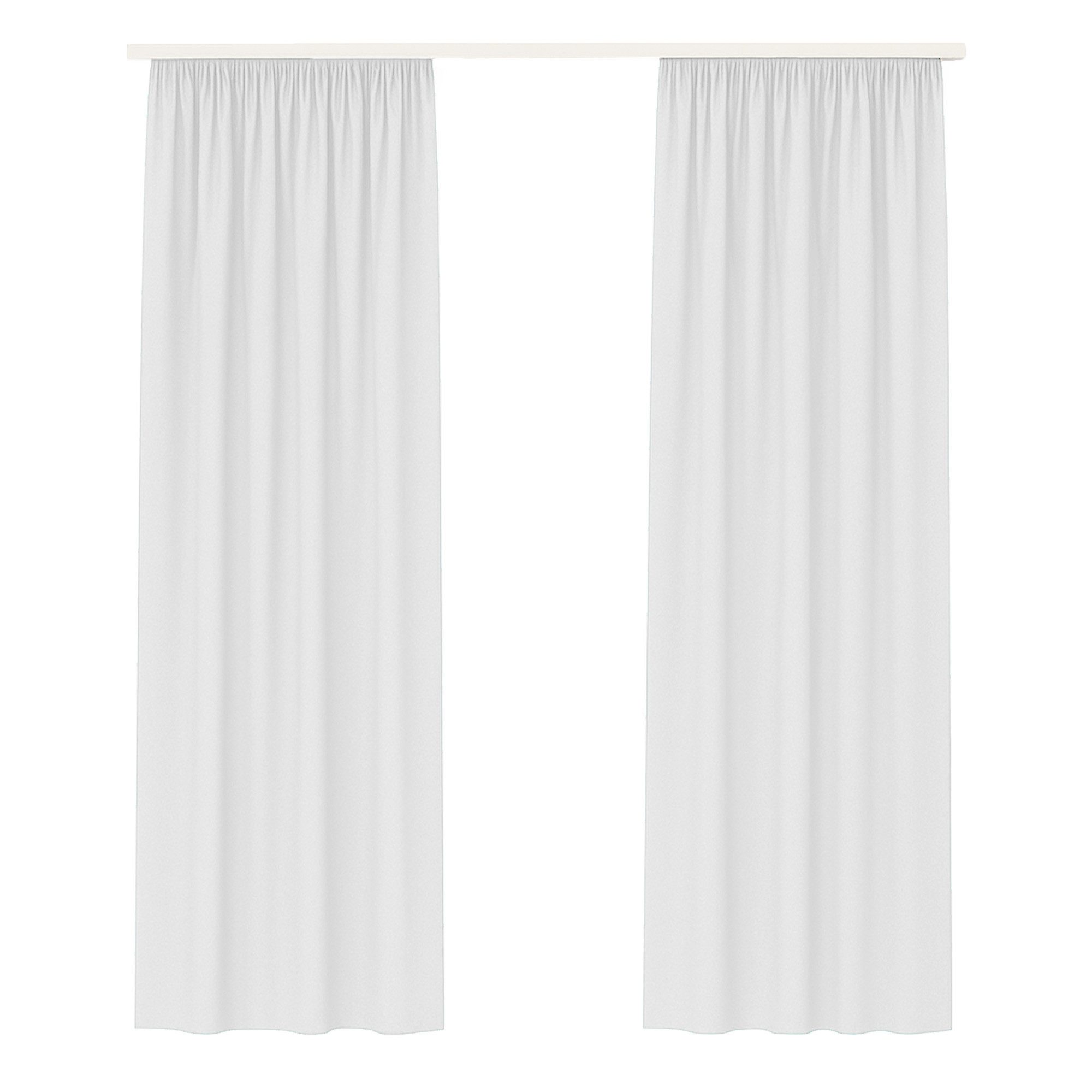 Bestlivings Gardine 2er-Set „Ellen“ – blickdichte Vorhänge mit Universalband (2 St), Kräuselband, blickdicht, in moderner Satin-Optik, pflegeleicht, für Wohn- & Schlafzimmer