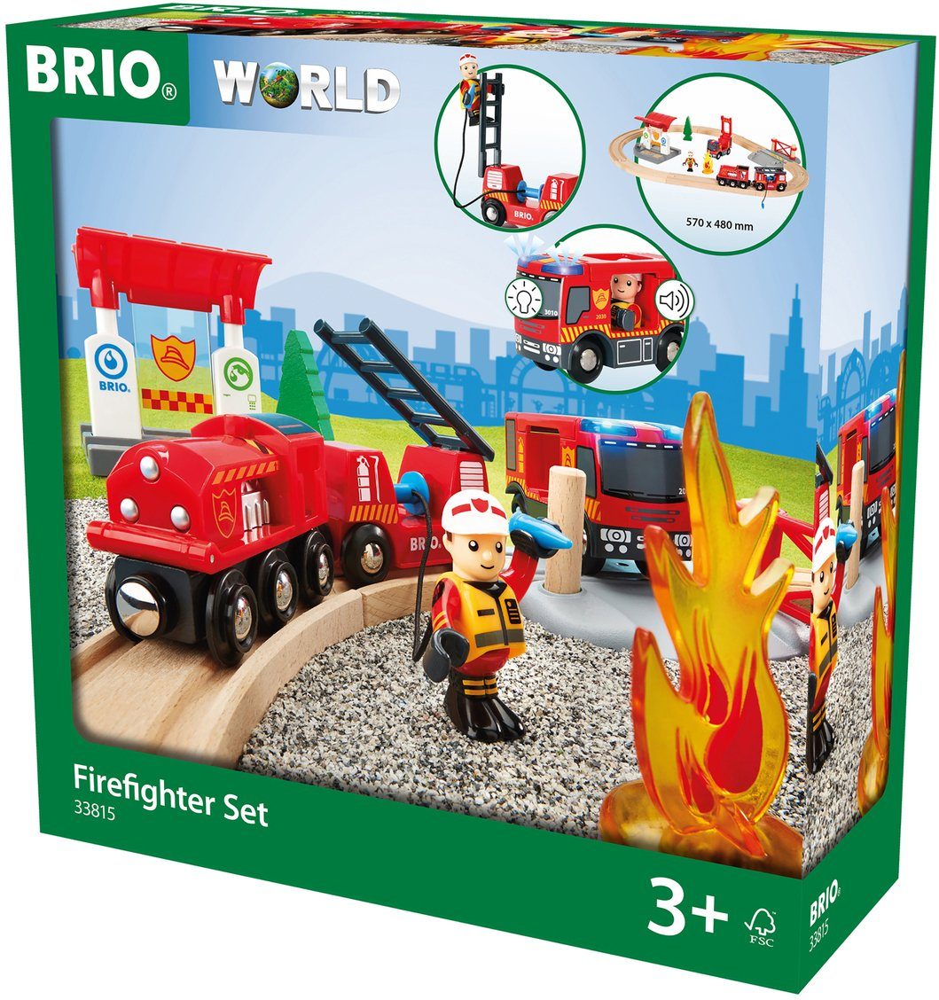 BRIO® Spielzeug-Eisenbahn BRIO® WORLD, Feuerwehr Set, günstig online kaufen