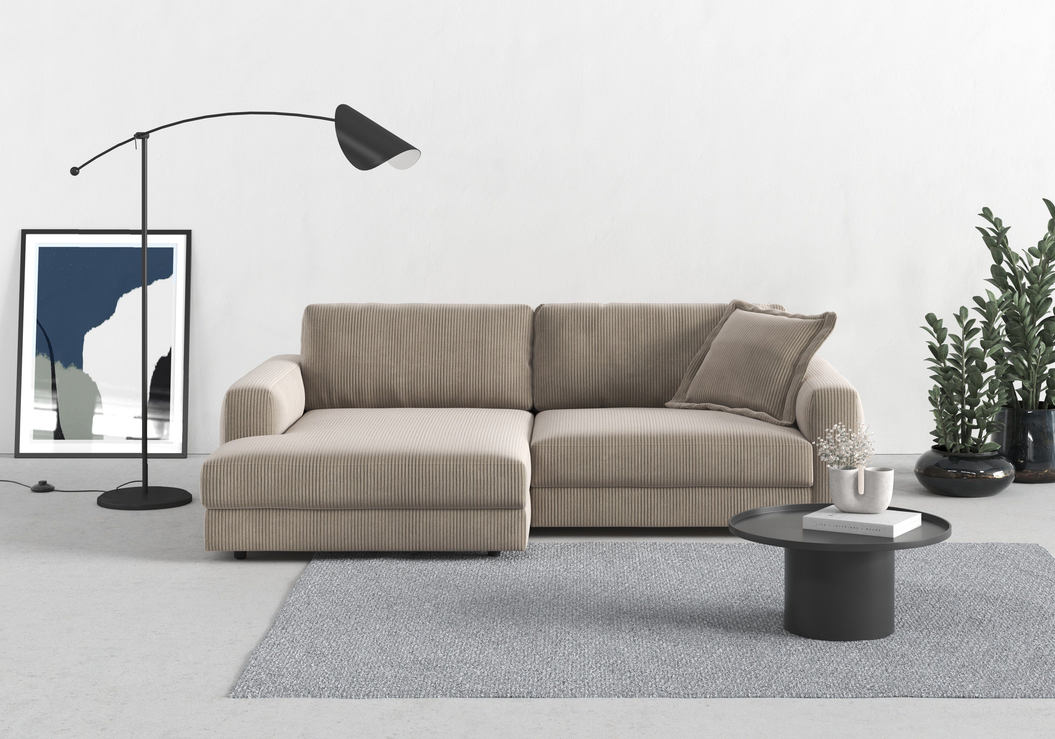 Ecksofa Bourbon Mega_Ecke mit tollem Sitzkomfort, Breite 250cm, L-Form