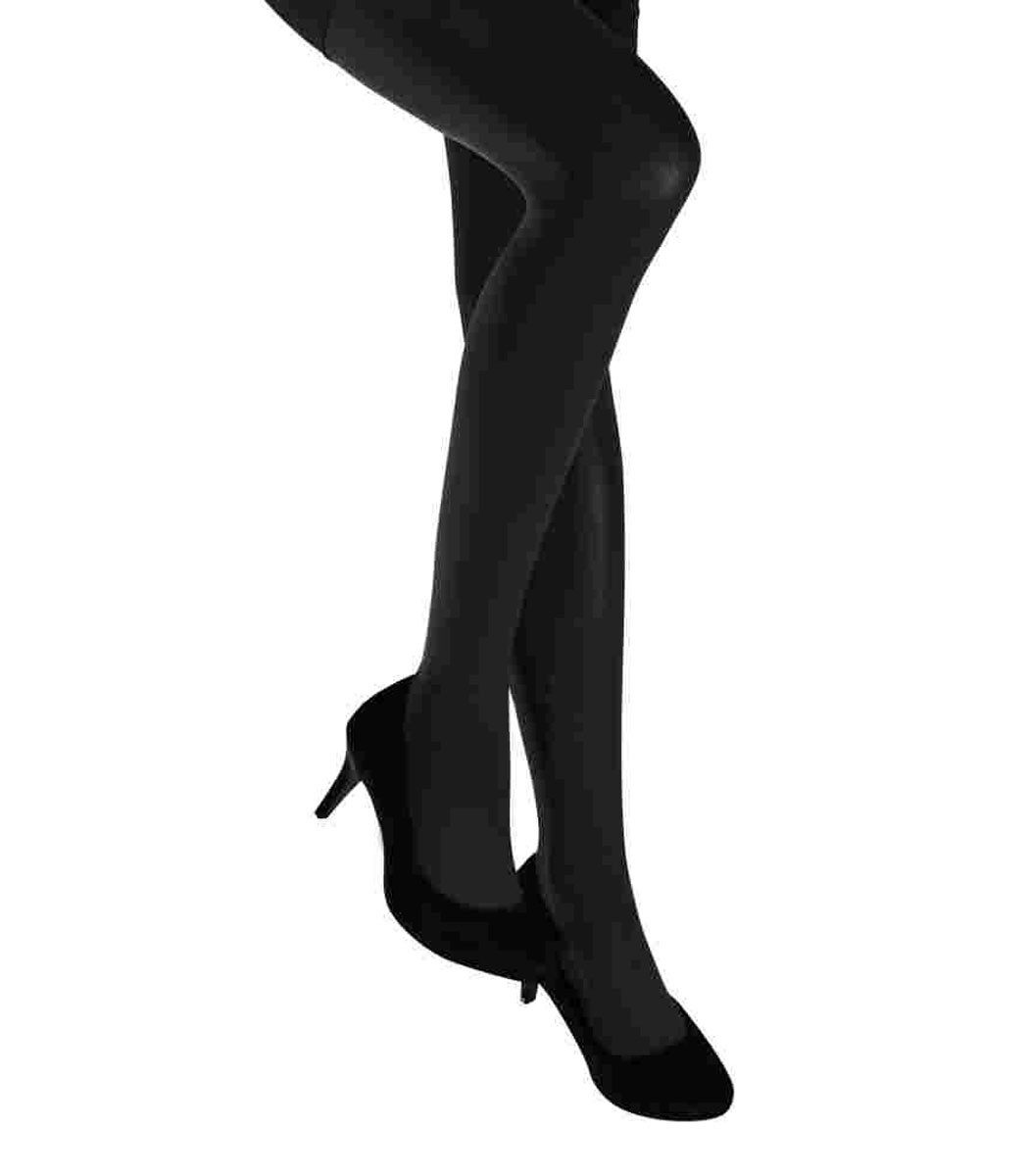 Sympatico Leggings Plus Size Damen Strumpfhose SIMONA 100 DEN 3D schwarz-XXL elegant