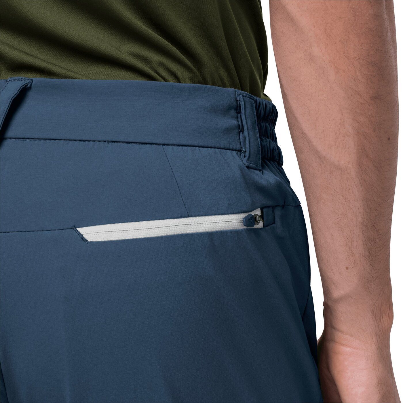 Jack Wolfskin Zip-off-Hose OVERLAND PANTS M THUNDER BLUE