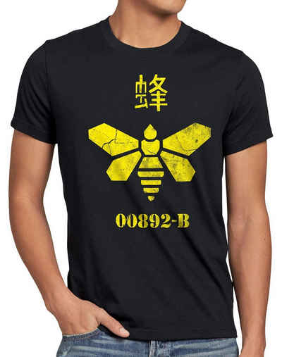 style3 Print-Shirt Herren T-Shirt Golden Moth Chemical breaking walter chemie bad biene heisenberg