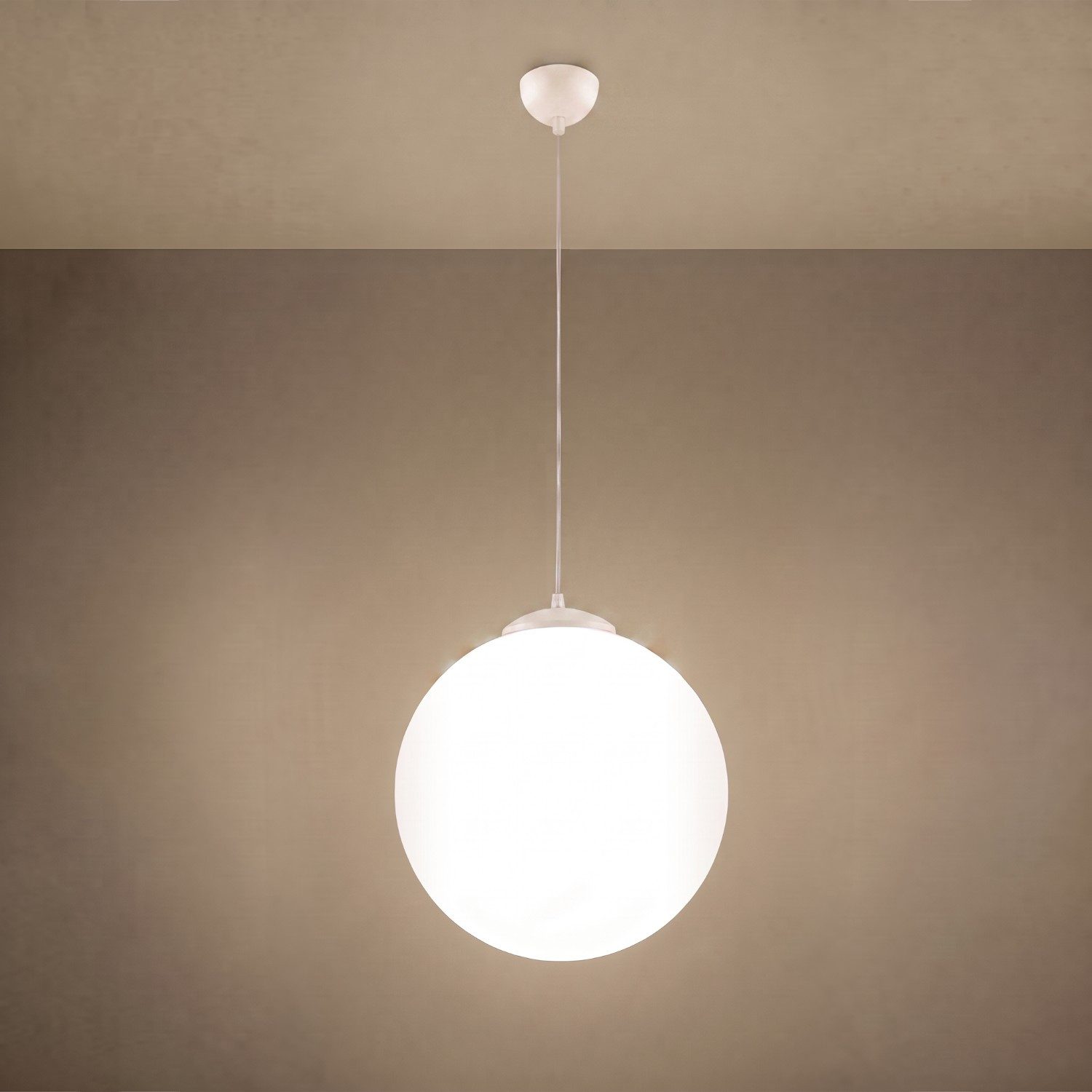SOLLUX lighting Hängeleuchte Pendelleuchte UGO 40 beige, Nicht enthalten