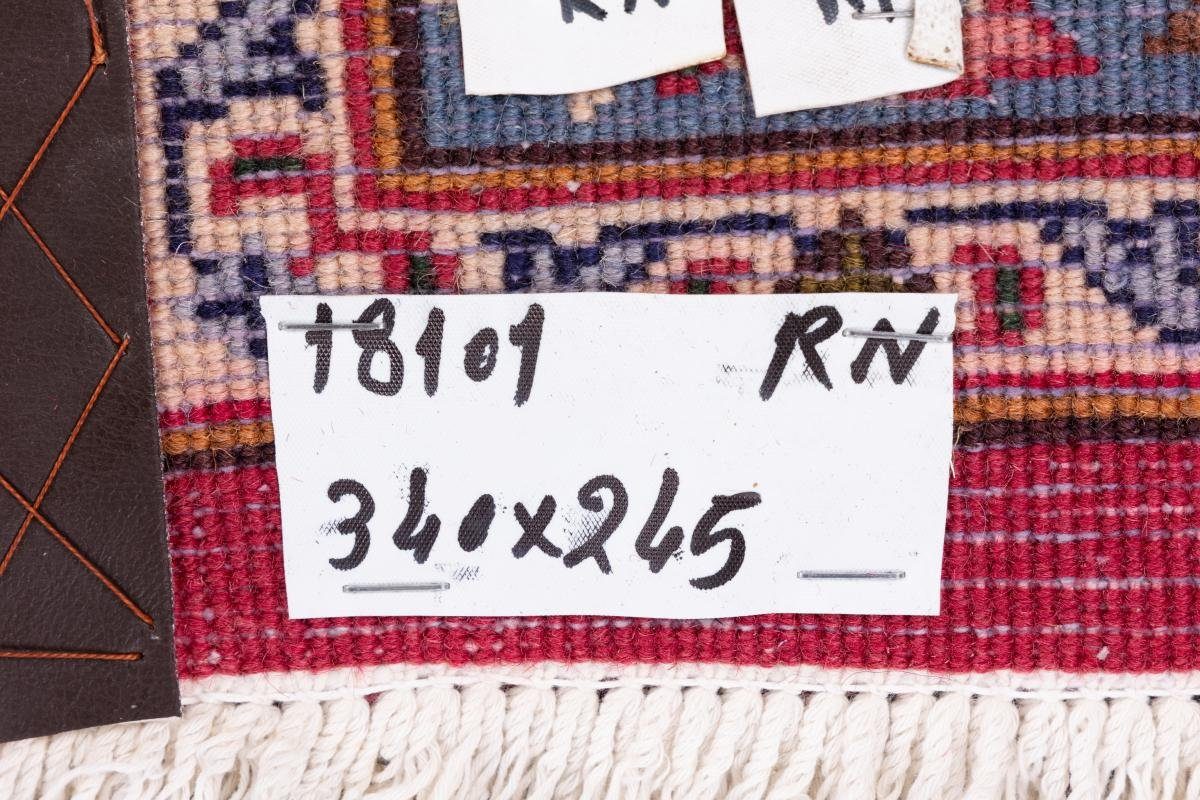 Orientteppich Mashhad rechteckig, 245x340 Orientteppich Höhe: Handgeknüpfter Nain 12 mm Perserteppich, Trading, 