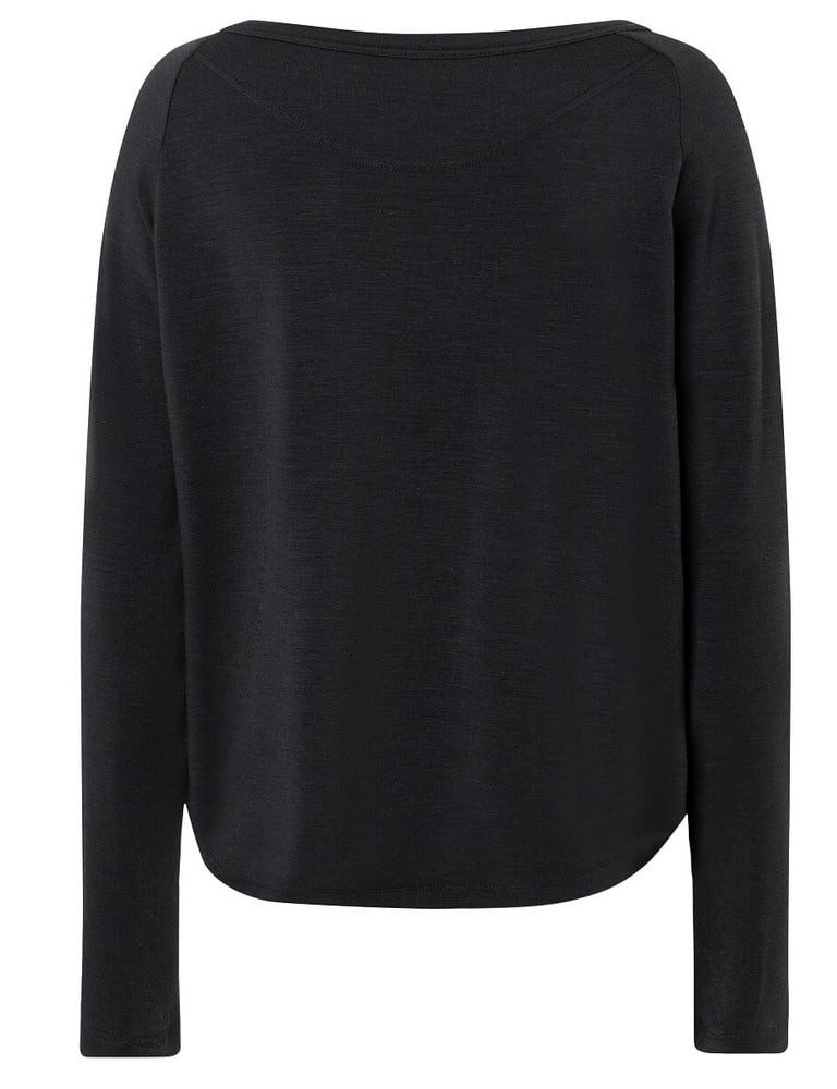 SUPER.NATURAL Langarmshirt Everyday Crew (Merino-Mix) schwarz Damen günstig online kaufen