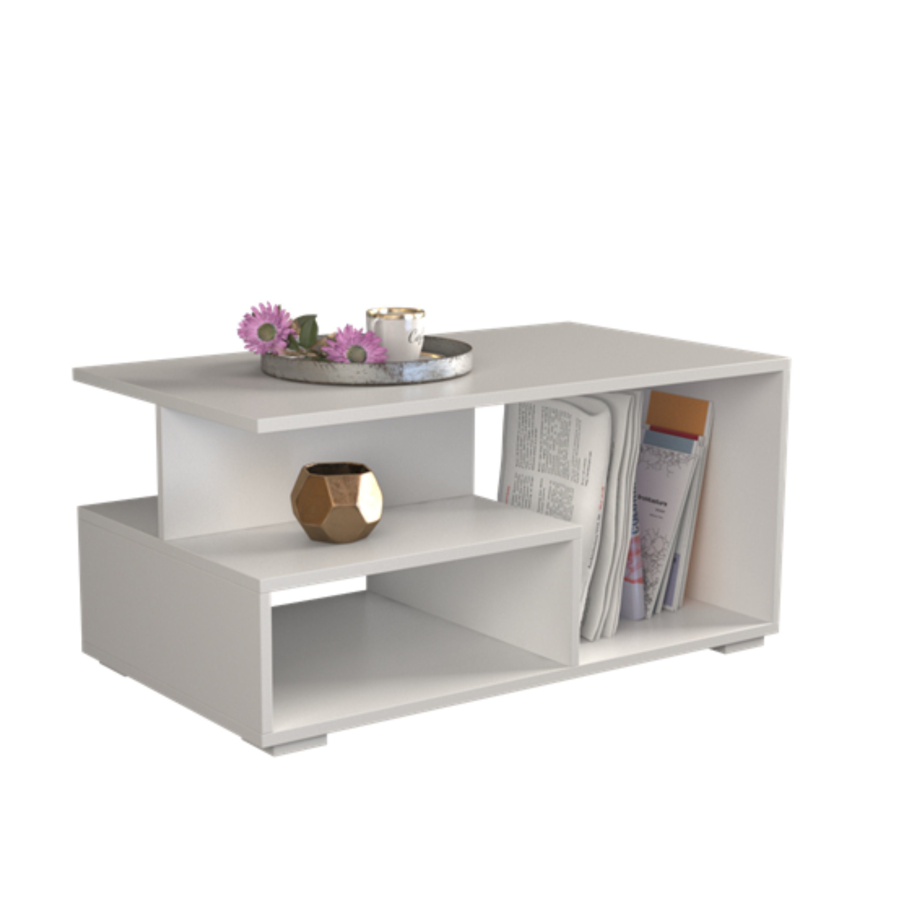 TOPESHOP Wohnzimmertisch Massiver Schichtholz Wohnzimmertisch: Multifunktionaler Sofatisch