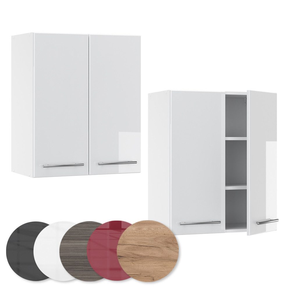 Vicco Hängeschrank Fame-Line, Weiß Hochglanz/Weiß, 60 cm (1-St)