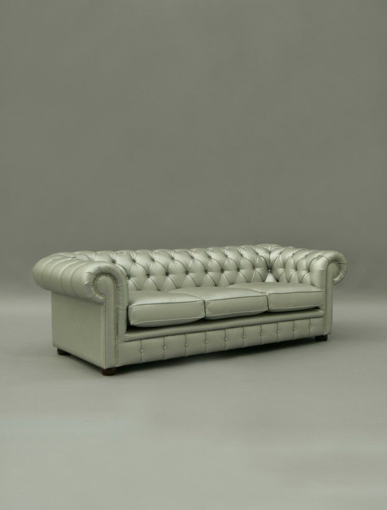 Luxus Chesterfield Polster Leder Couch Design JVmoebel Sofa Textil Sofa