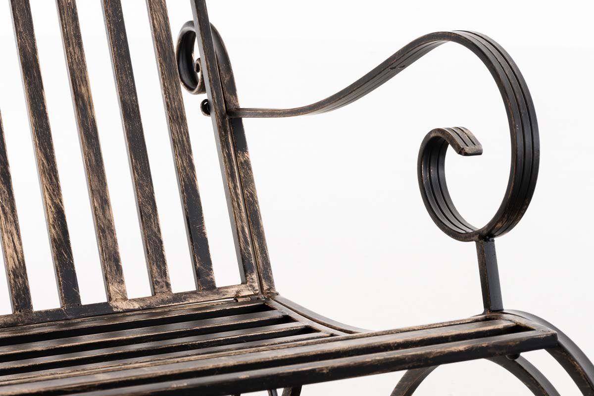 CLP Schaukelstuhl Smilla Schwingstuhl bronze mit hoher Rückenlehne Eisen