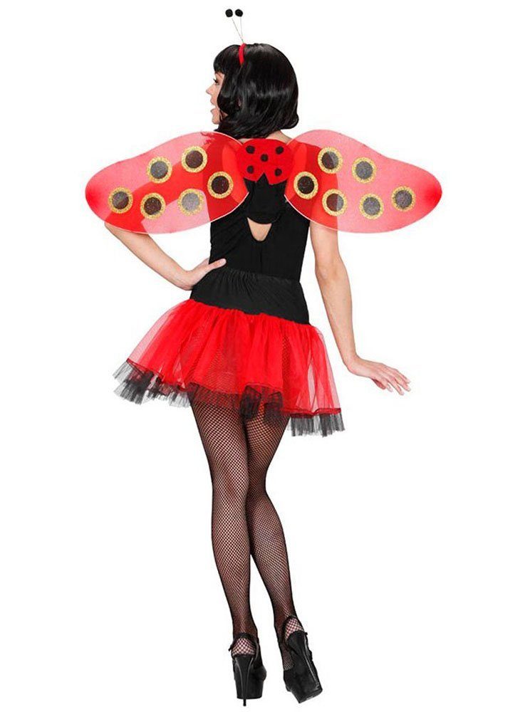 Widdmann Kostüm-Flügel Marienkäfer Flügel Set 2teilig - Karneval Fasching, Flügel und Haarreif für kesse Käfer