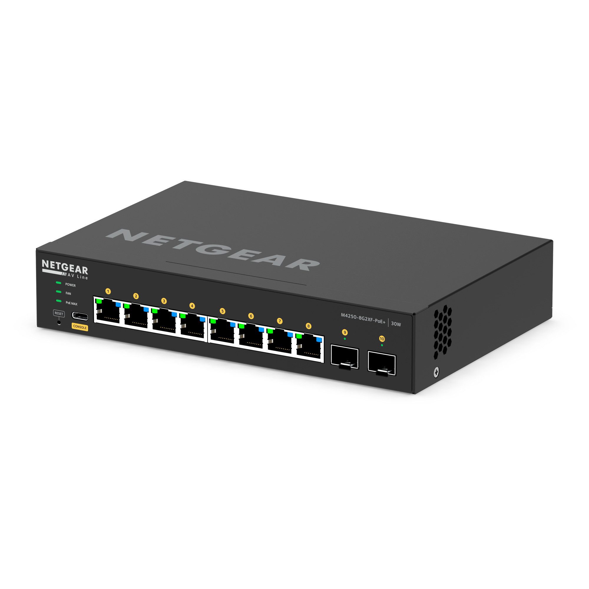 NETGEAR Netgear M4250-8G2XF-PoE+, Switch Netzwerk-Switch