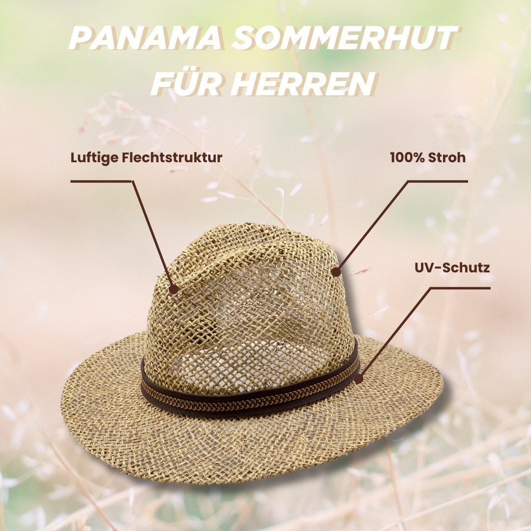 SCHEIBLER WORKWEAR Strohhut Theo Herren Sonnenschutz