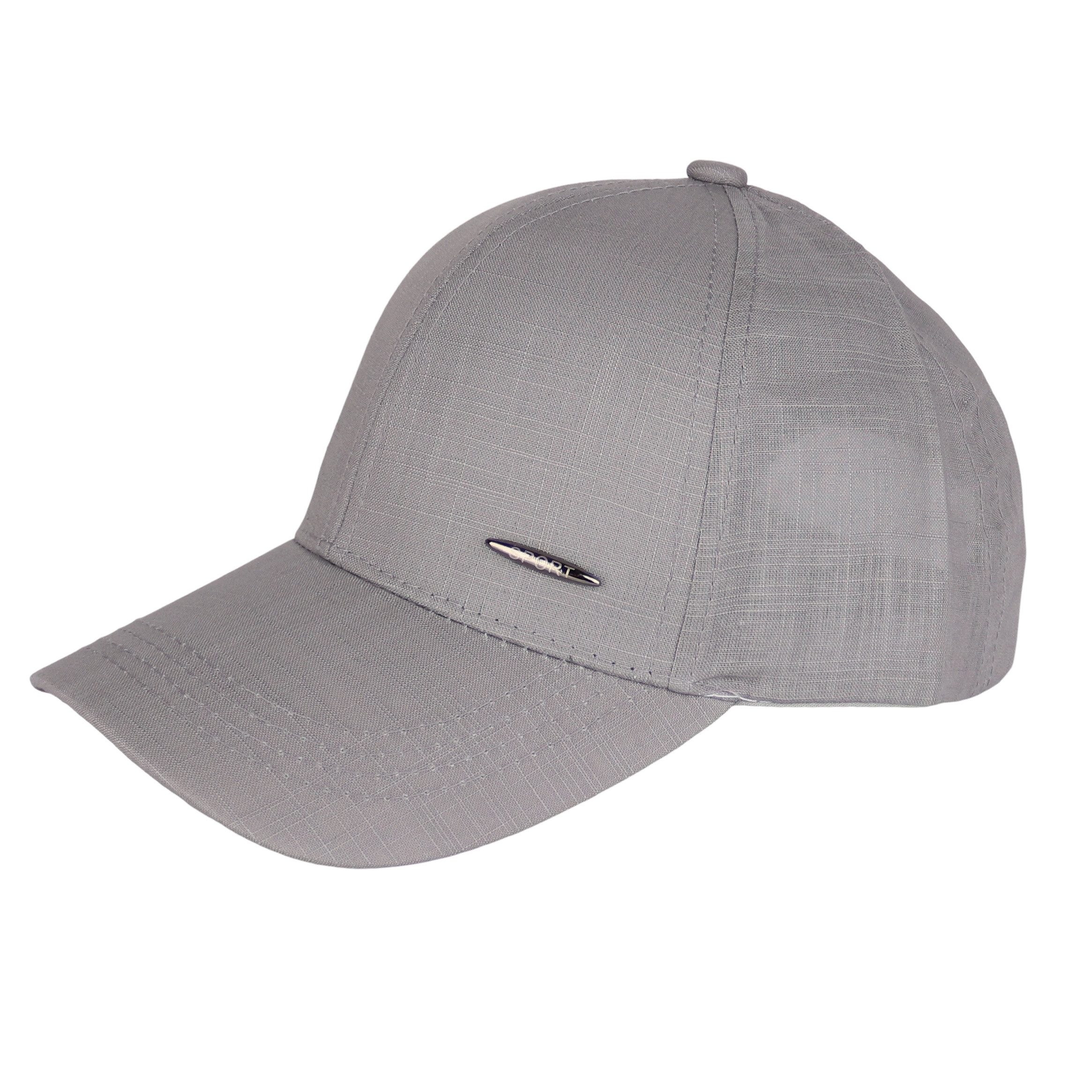 MIRROSI Baseball Cap Herren Cappy Sommer 30% Leinen, dünn und leicht (Outdoor Cap, Kappe, Feldmütze) Atmungsaktiv, Einheitsgröße, verstellbar mit Metallschließe
