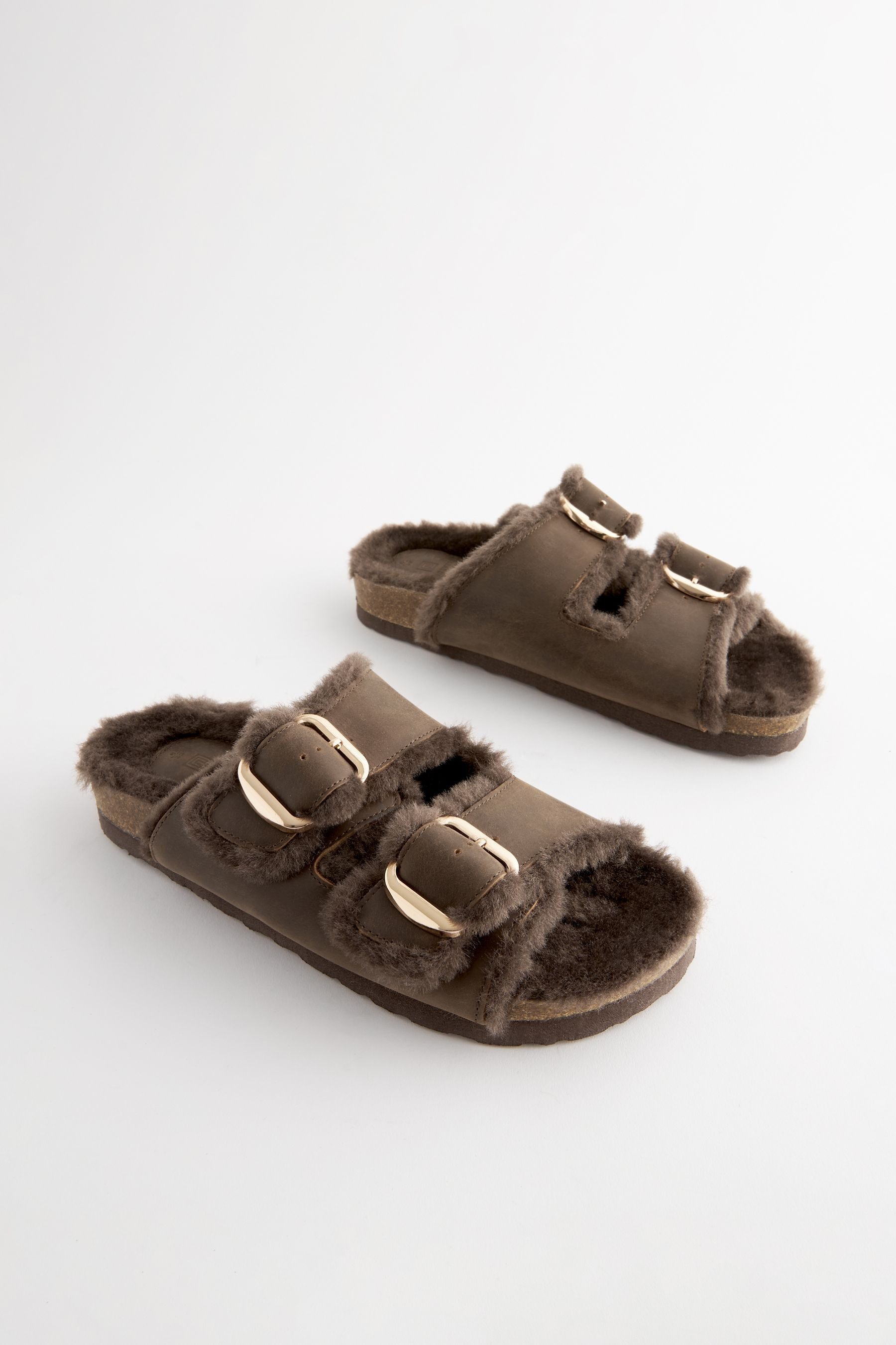 Next Forever Comfort® Sandalen mit Kunstfell, günstig online kaufen