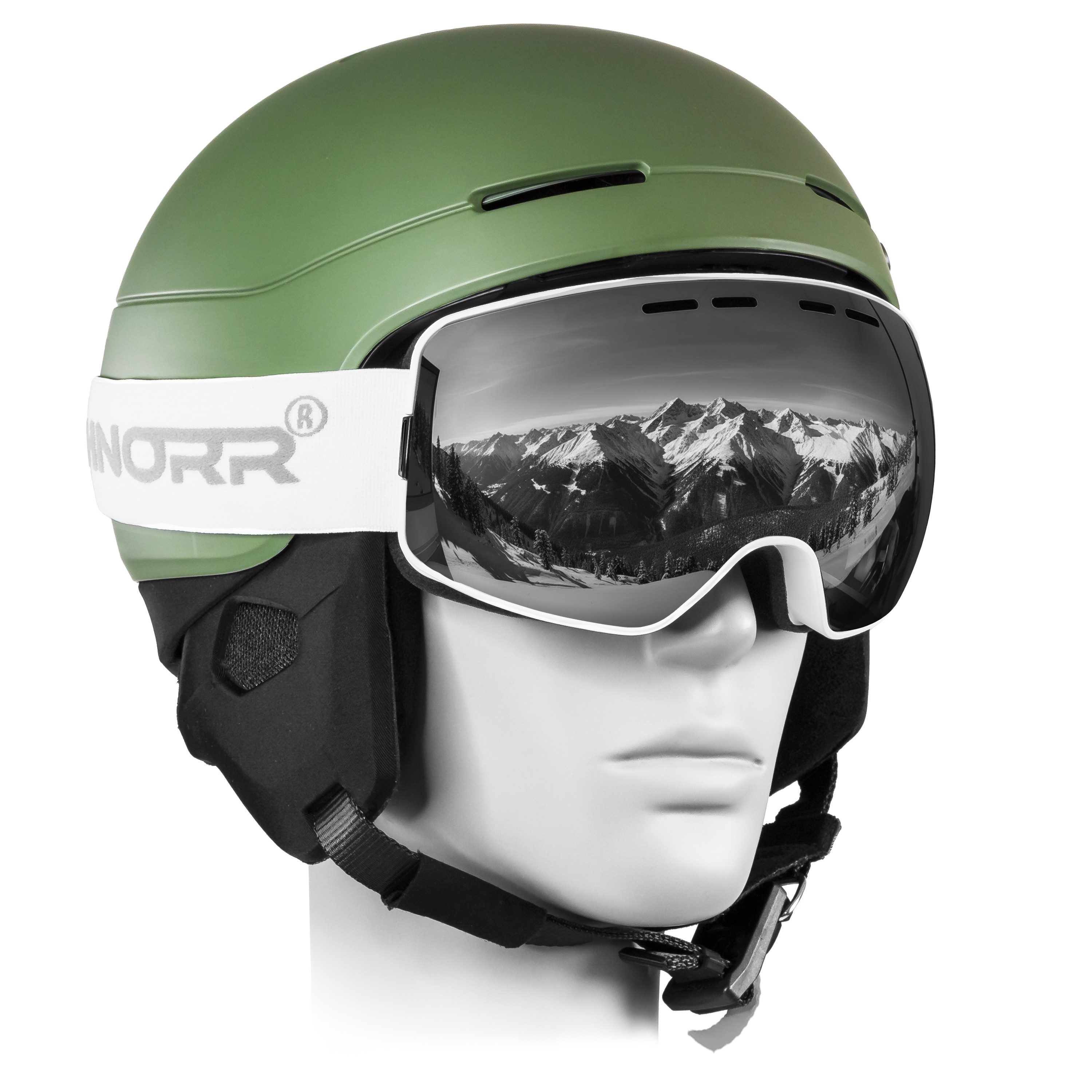 SCHNORR Sportbrille Schnorr Skibrille Ventra - Sphärisch, Silber (S3/S4), Full REVO, Ant, (1-St), Full REVO-Beschichtung Silber (S3/S4) – Bild 2 von 3