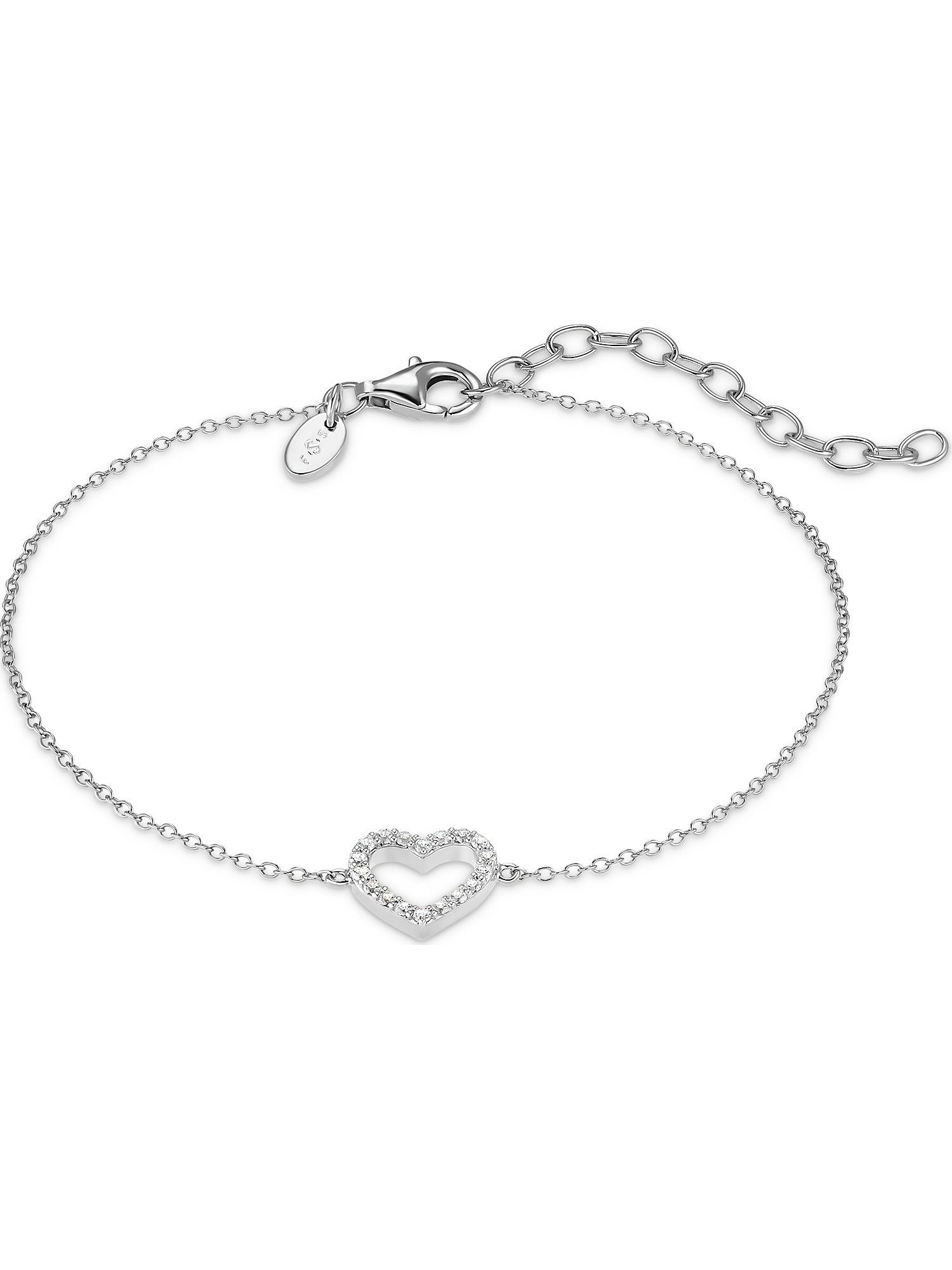 FAVS Silberarmband FAVS Damen-Armband 925er Silber 18 Zirkonia, Trendig | Silberarmbänder