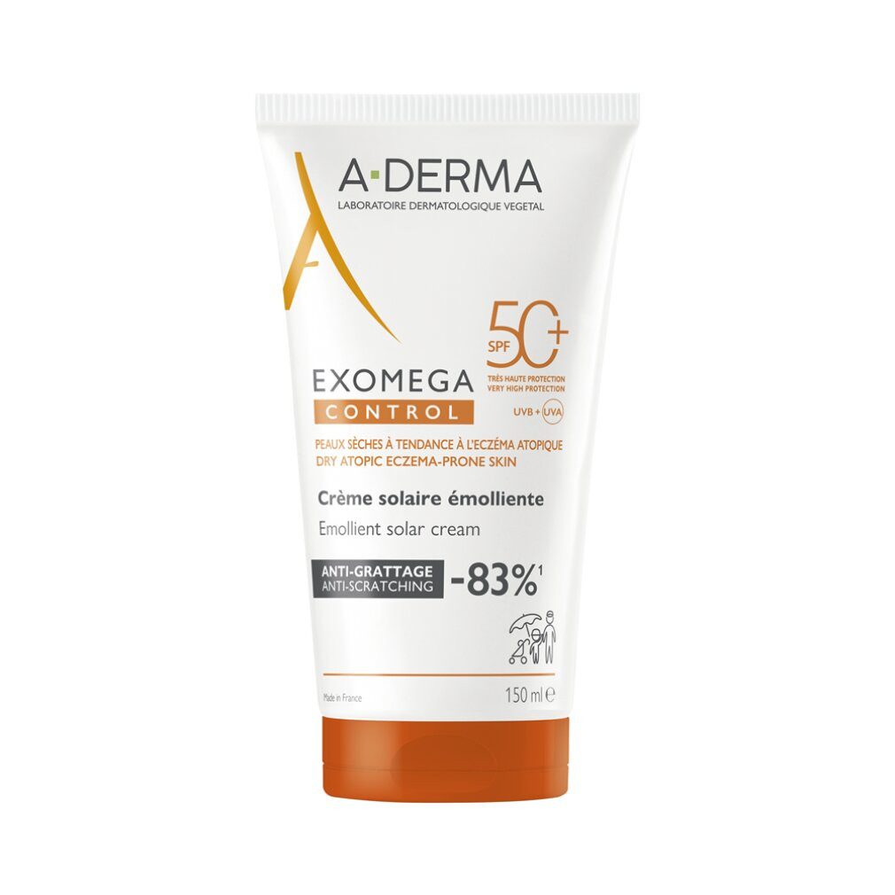 A-derma Körperpflegemittel EXOMEGA CONTROL emollient sun cream SPF50+ 150 ml