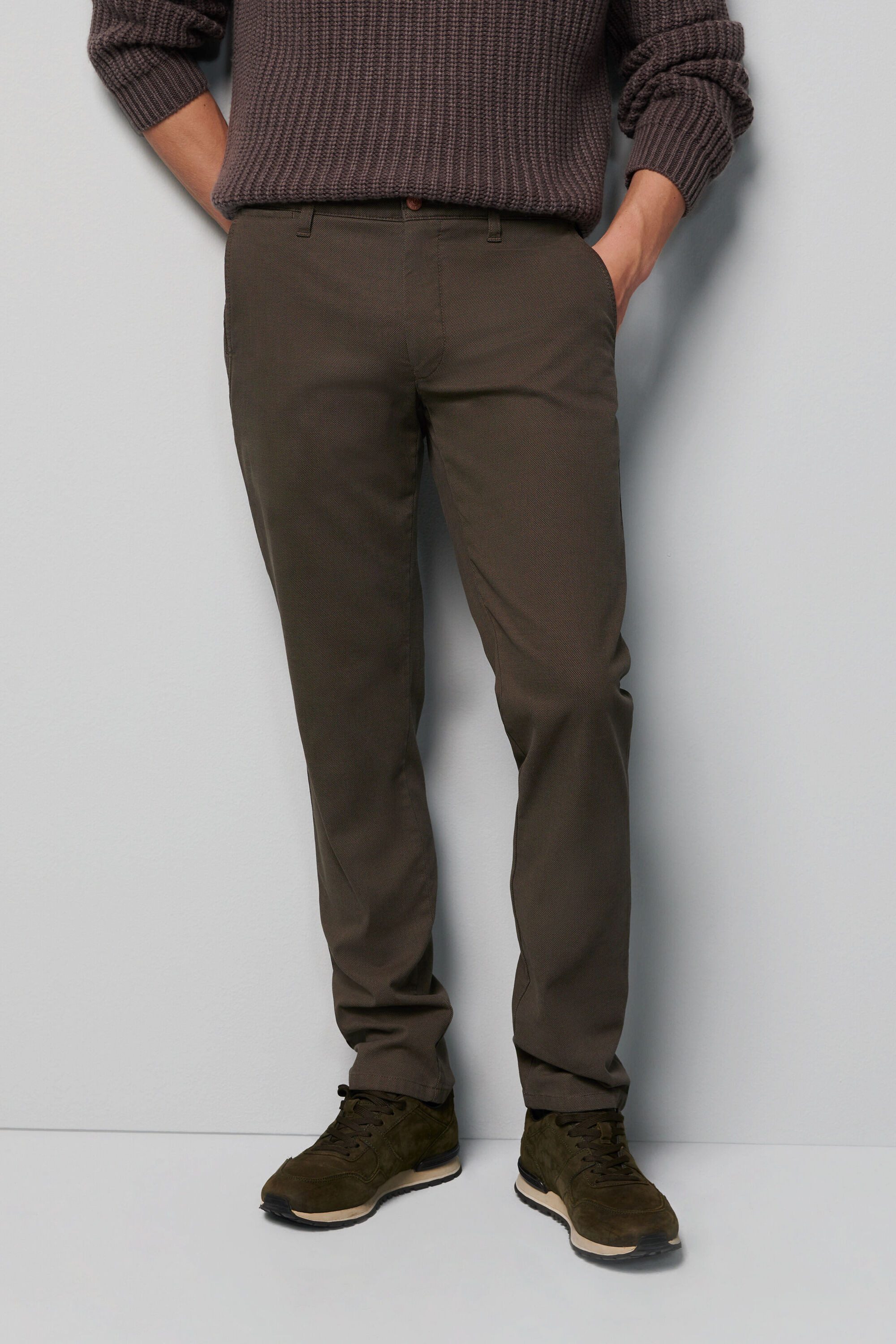 MEYER Chinos M5 Chino M5 Chino im unifarbenem Design
