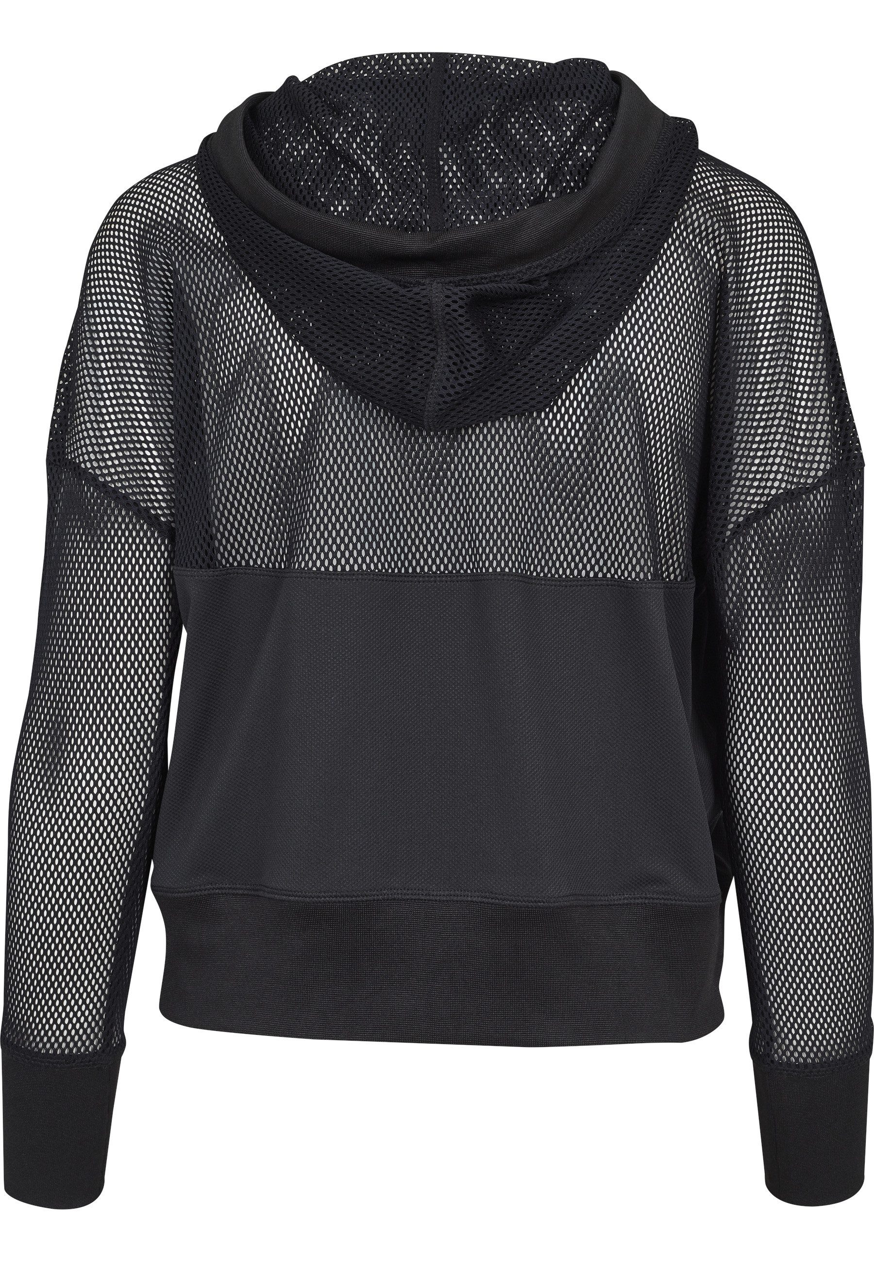 URBAN CLASSICS Rundhalspullover Urban Classics Damen Ladies Mesh Hoody (1-tlg)