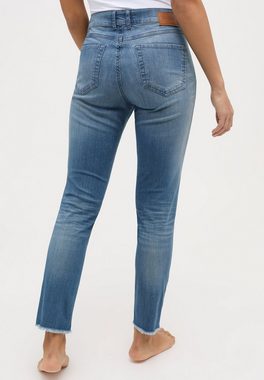 ANGELS Skinny-fit-Jeans Ankle Zip Fringe