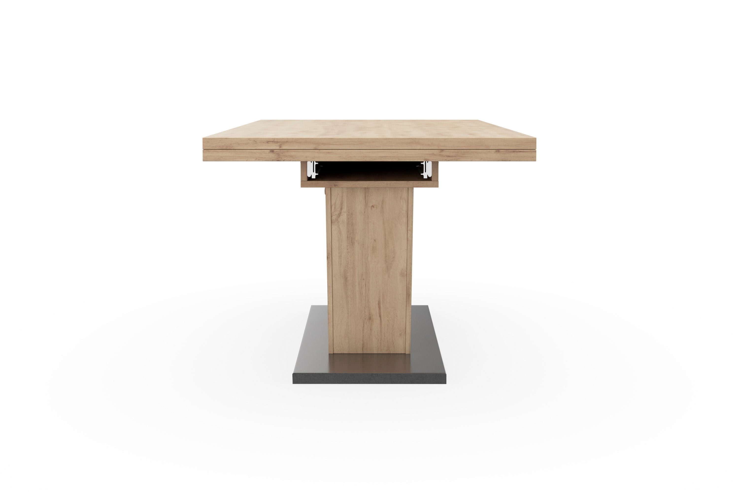 Mäusbacher Esstisch Komfort Tisch TOPSELLER! (OTTOs Choice), Mäusbacher Esstisch mit V Gestell und Bodenplatte. Breite 180-280