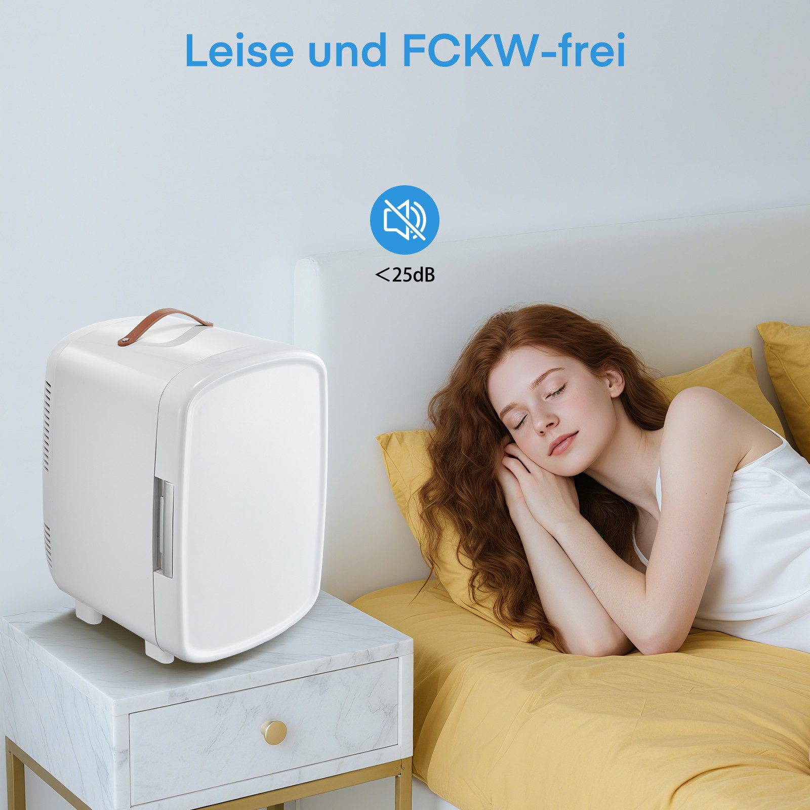FOHERE Kühlbox 10L Mini Kühlschrank Kühl,tragbar AC DC 220-240V/12V – Bild 5 von 5