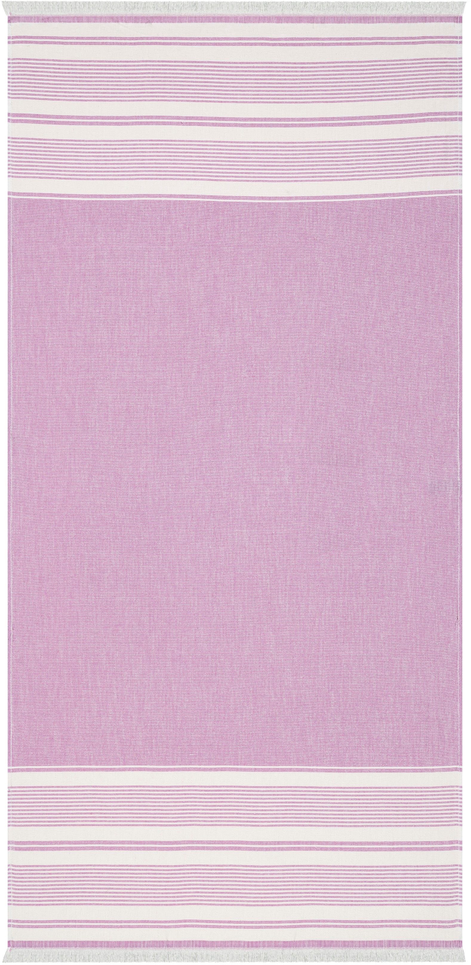 Egeria Strandtuch Pestemal, gewebte Ware (1-St), 80x180 cm, mit Fransen