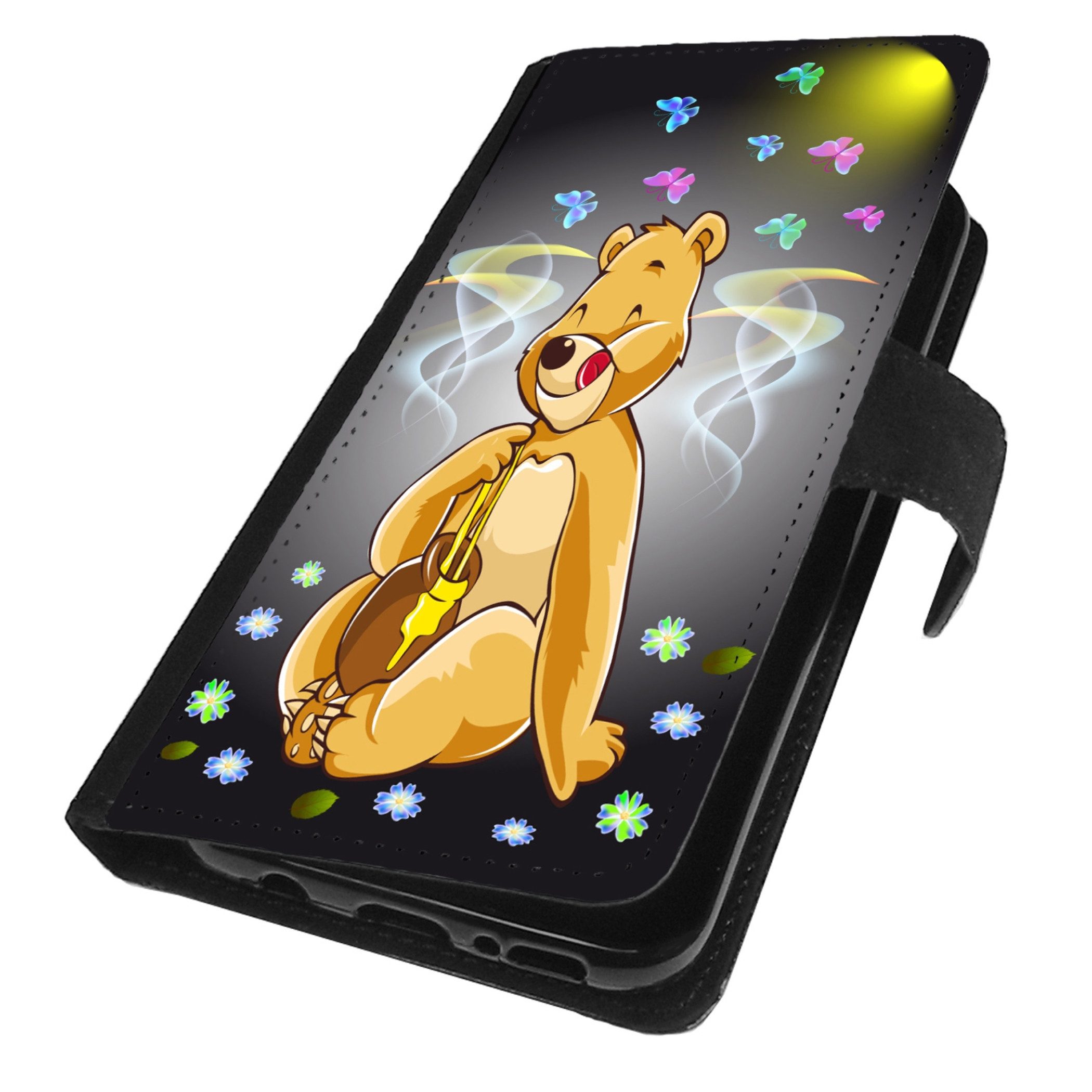 Traumhuelle Handyhülle MOTIV 325 Bär Handy Hülle für Samsung Galaxy iPhone Xiaomi Google, Handy Tasche Schutz Etui Flip Case Klapp Hülle Cover Silikon