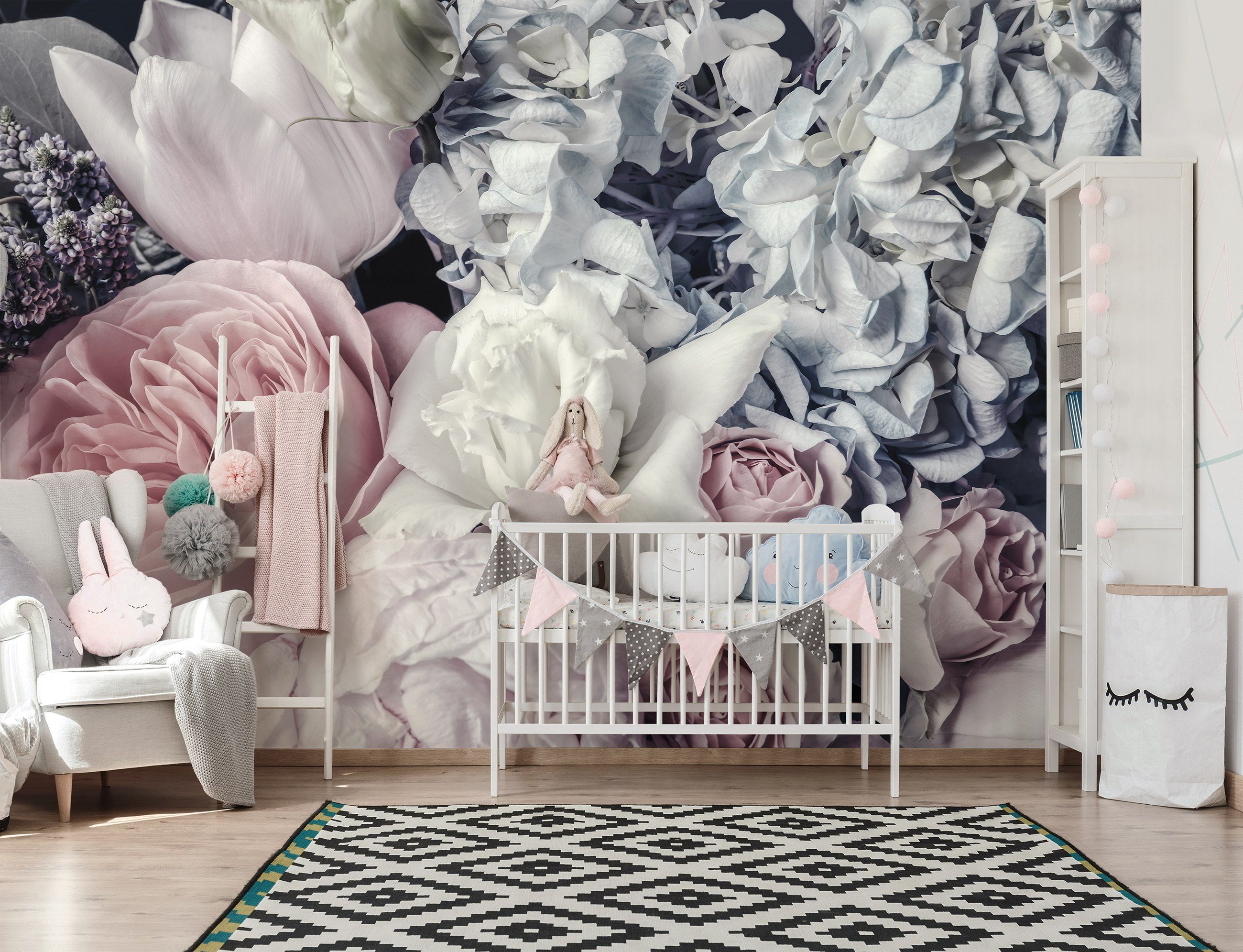 Wallarena Fototapete Blumen Rose Rosa Vintage Pfingstrosen Tapete Wohnzimme günstig online kaufen