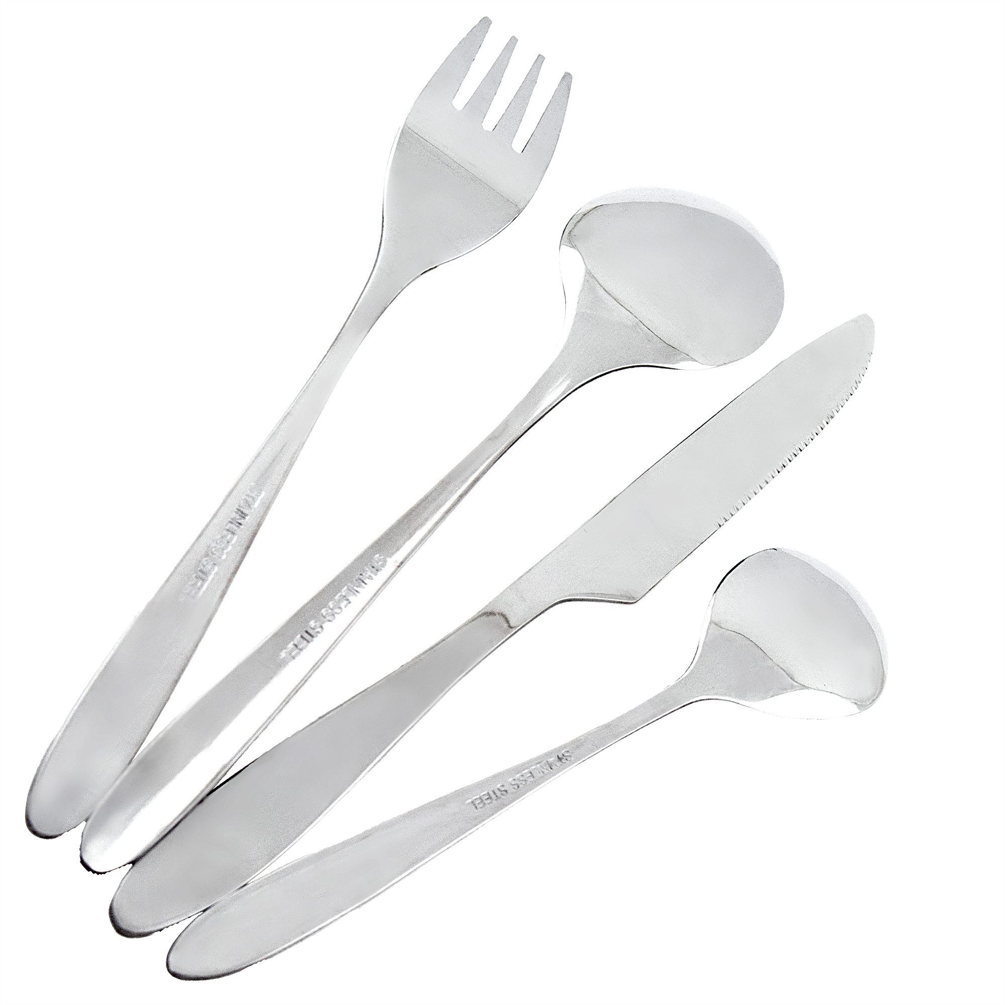 Black Snake Besteck-Set Edelstahl Thermo Tasse mit Lunch Besteck Set für Outdoor (6-tlg), 3 Personen, Edelstahl, Thermo Tasse mit robustem Edelstahl Besteck
