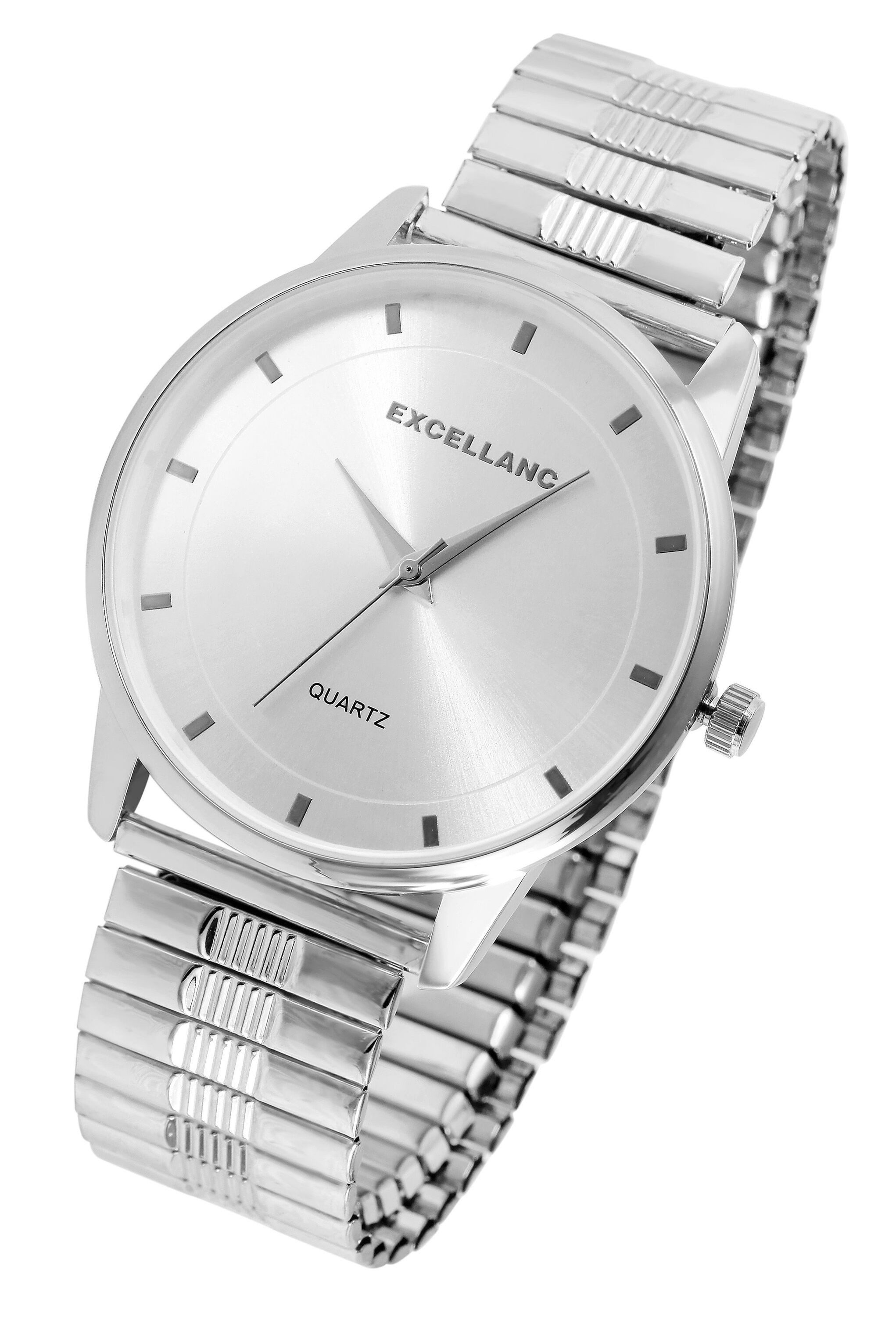 EXCELLANC Quarzuhr Saki, Mineralglas, Herrenuhr Edelstahl
