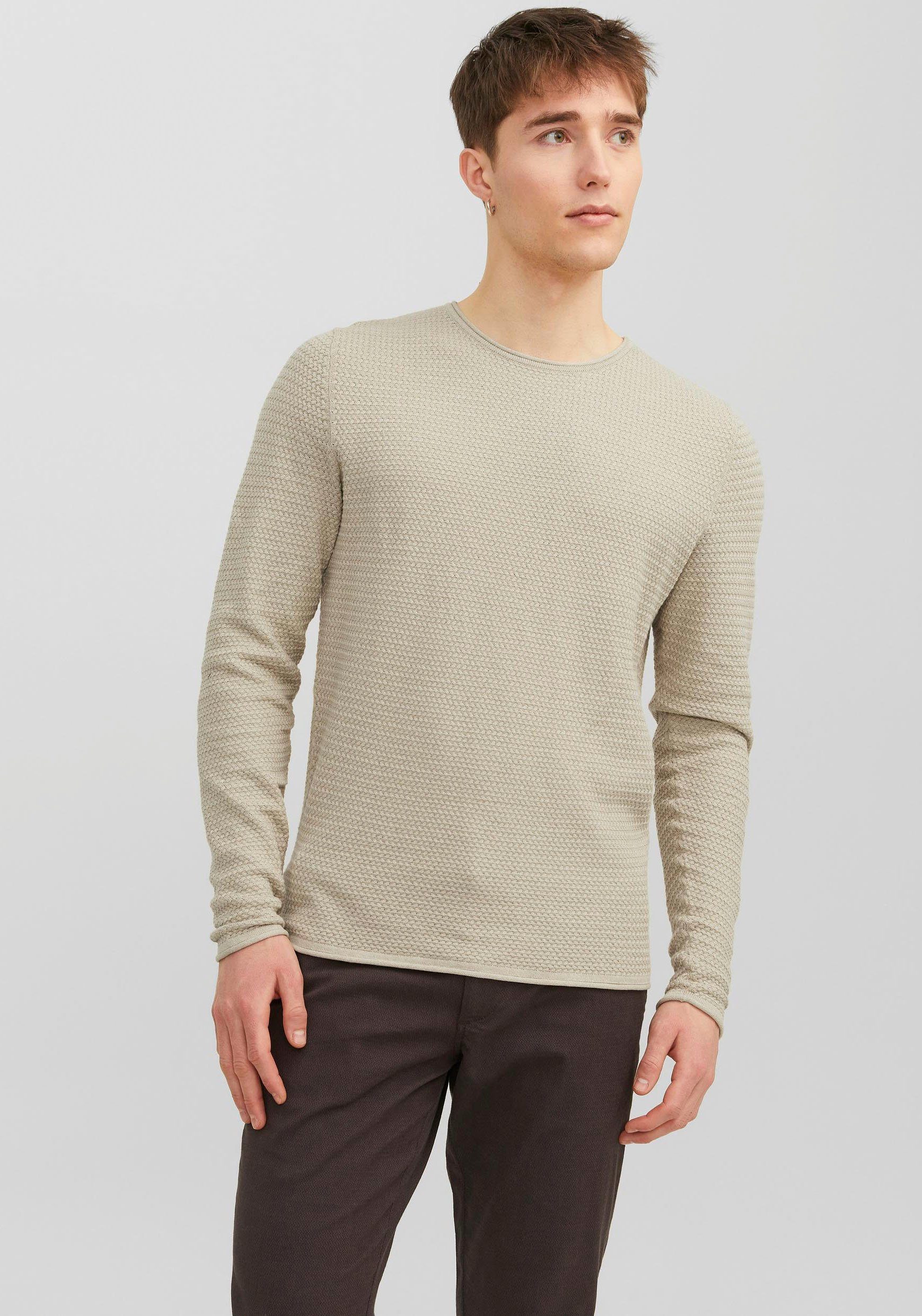 Jack & Jones Rundhalspullover JPRBLUMIGUEL KNIT günstig online kaufen