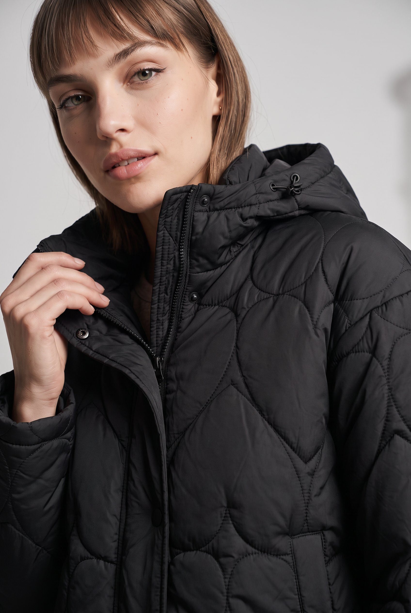 ONLY Steppjacke ONLTAHIA LW HEART HOOD JACKET CC OTW Kunstfaser