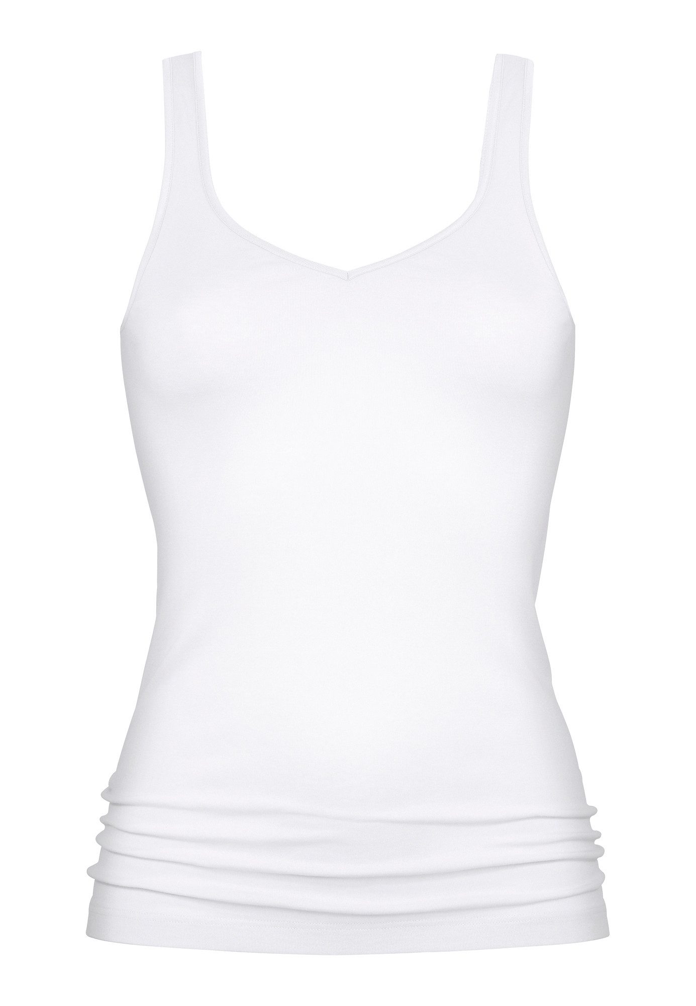 Mey Tanktop NOBLESSE schmale Passform, breite Träger, tiefer V-Ausschnitt – Bild 2 von 5