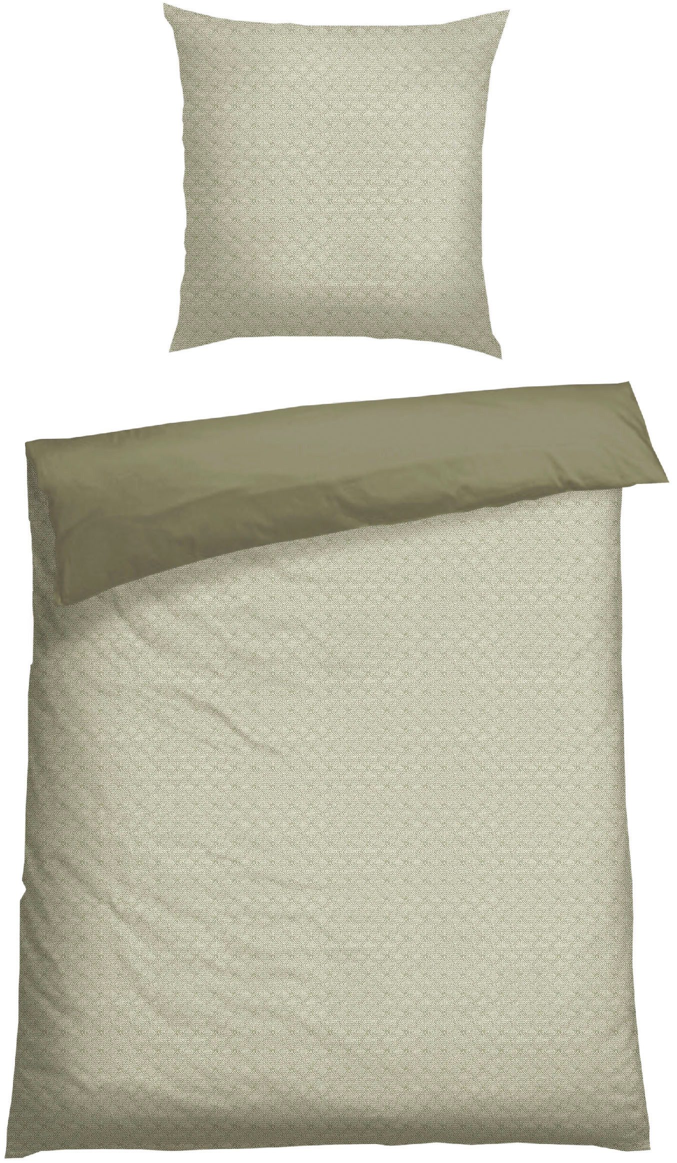 Schiesser Wendebettwäsche Ethno aus weicher Baumwolle mit dezentem Ethnomuster, Renforcé, 2 teilig, Made in Green