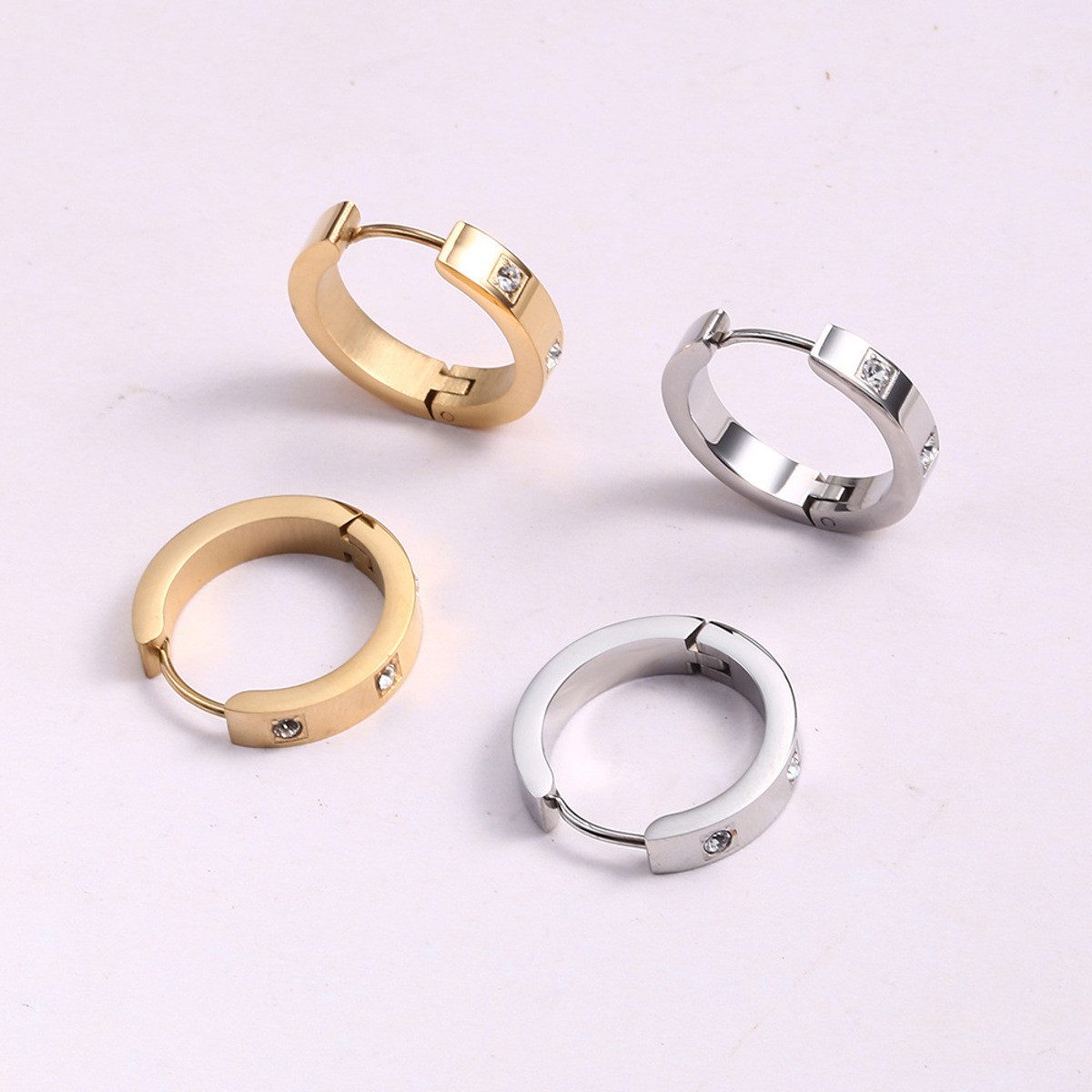 KARMA Paar Creolen Kristalle Gold od. günstig online kaufen