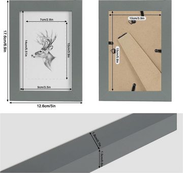 Woltu Bilderrahmen Foto Rahnmen, (5 St), 10x15 bis 30x45 cm aus Holzwerkstoff