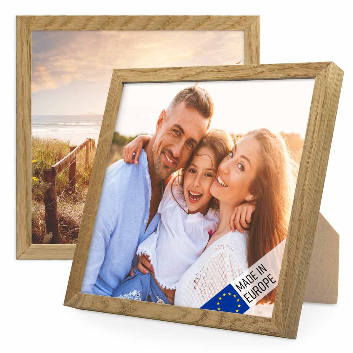 PHOTOLINI Bilderrahmen 2er Set Massivholz-Rahmen Modern günstig online kaufen