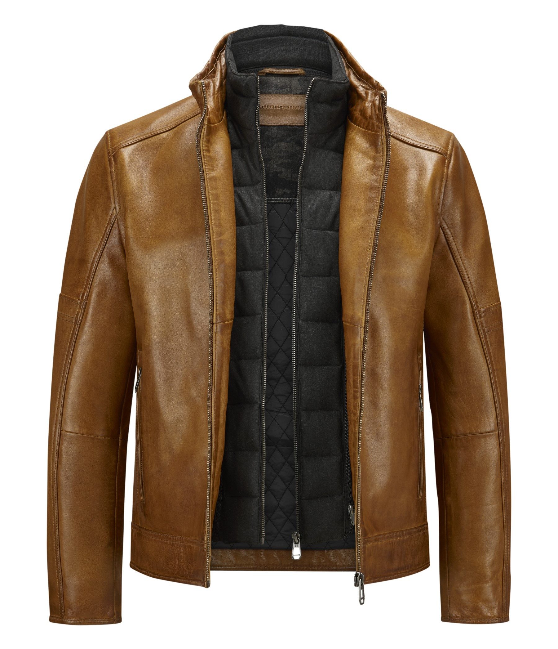 Milestone Lederjacke MSBender aus Lammleder mit günstig online kaufen