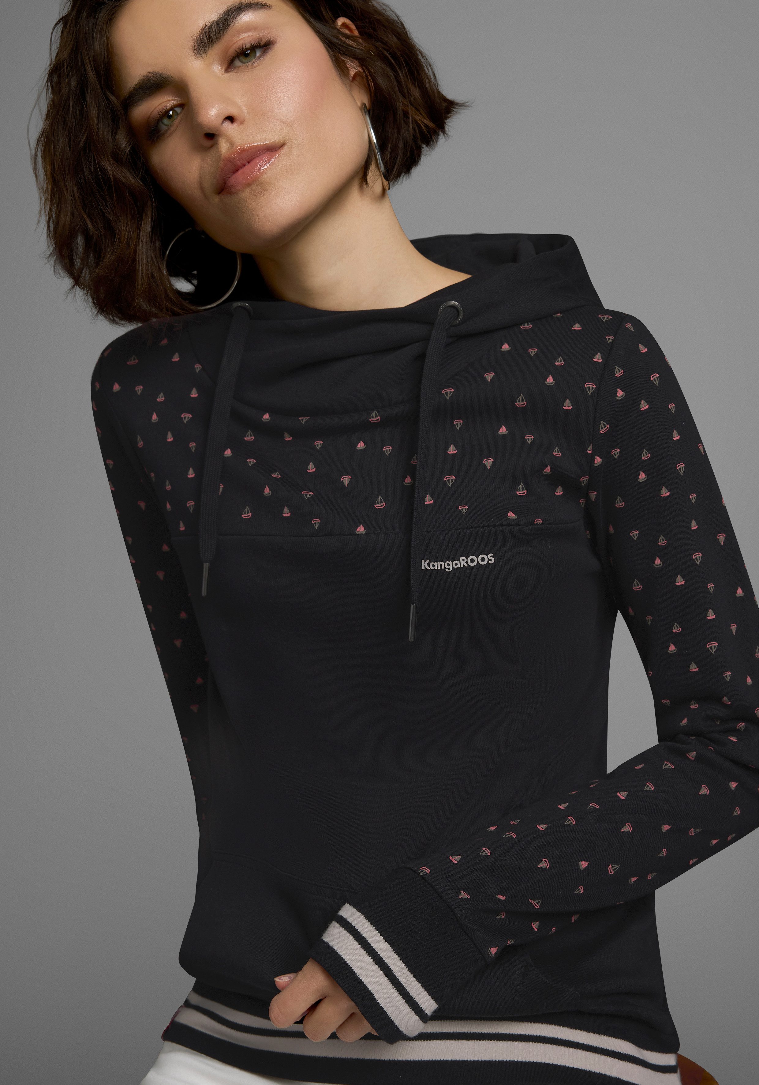 KangaROOS Hoodie Langarm, figurbetonter Schnitt, aus günstig online kaufen