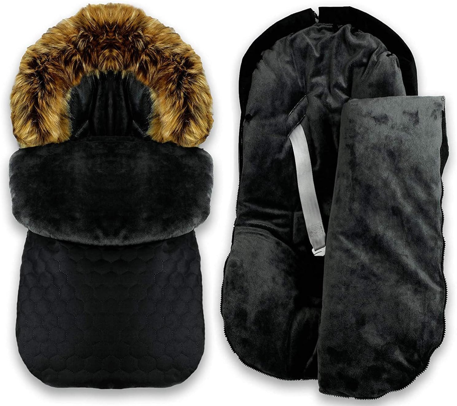 GOLDKIDS Fußsack Winter Herbst Fußsack für Kinderwagen Babyschale (Schlittensack Baby, Fußsack Kuschelsack), Winterfußsack 48 x 90 cm