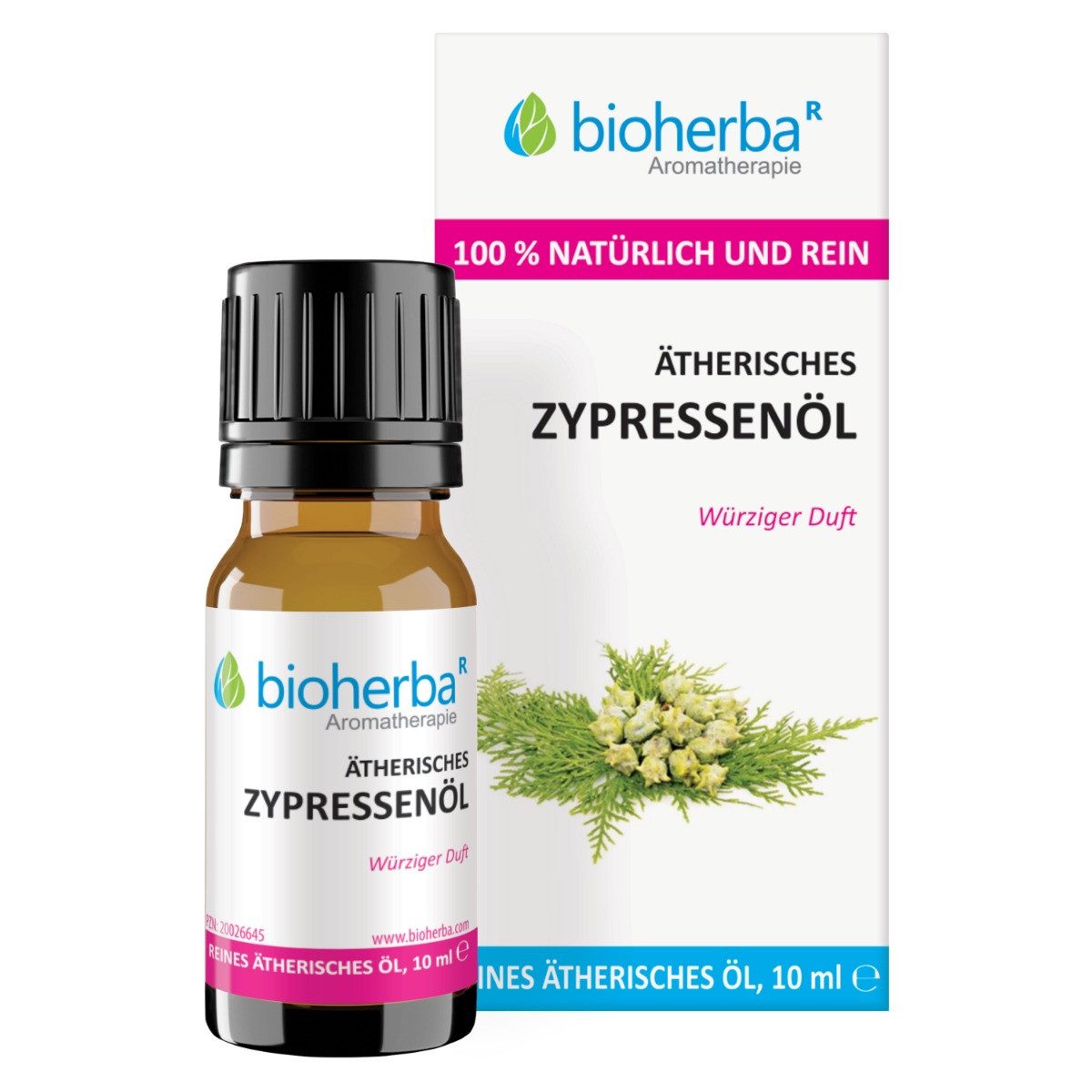 BIOHERBA R Pflege-Set Bioherba Ätherisches reines Zypressenöl 10 ml