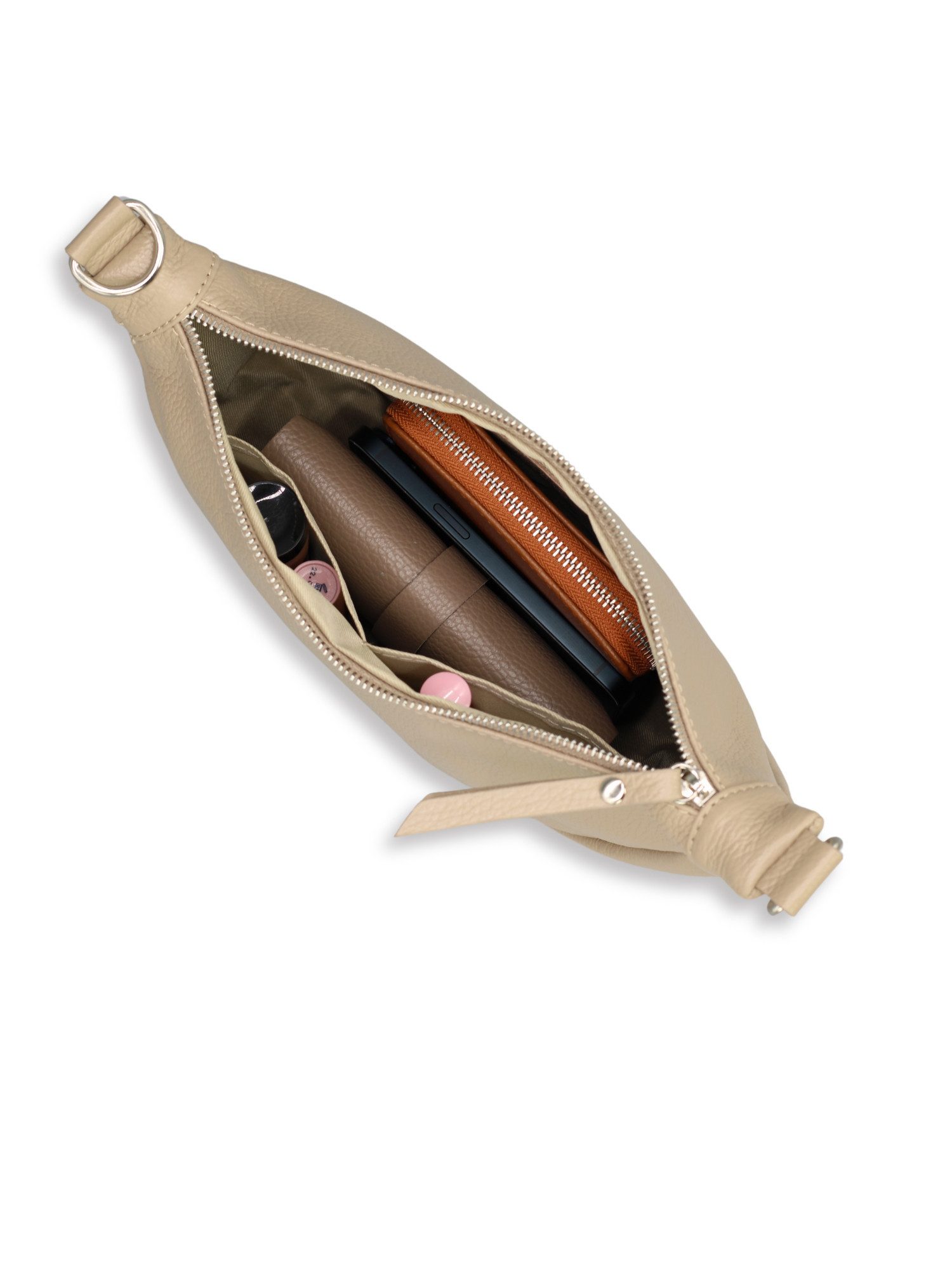 BRISE TASCHE Schultertasche Petra Ledertasche Damen – Handgemacht in Italien, Crossbody Bag (Einzelartikel, Einzeltasche), Handgefertigt in Italien, Echtleder, Wasserdicht