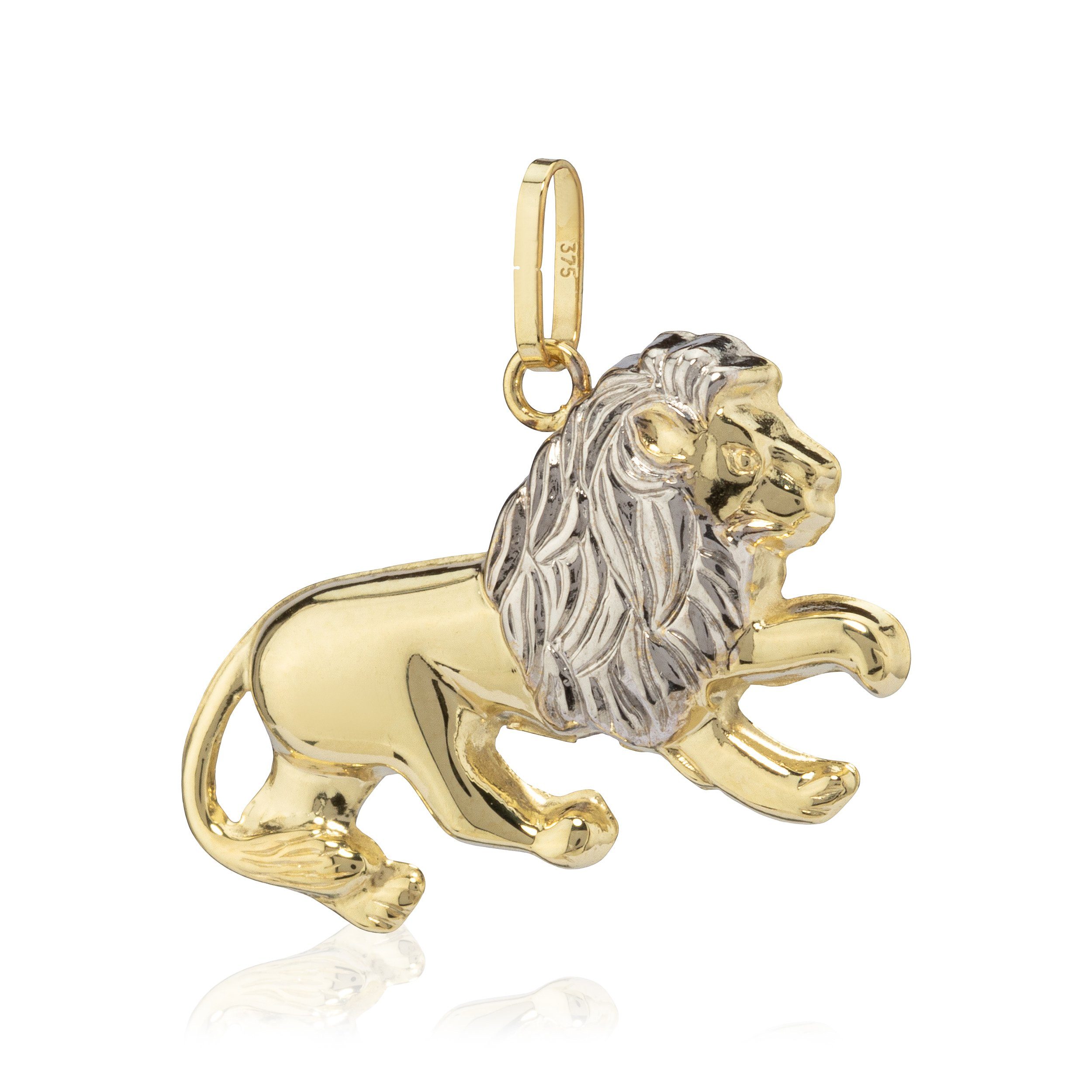 NKlaus Kettenanhänger König der Löwen 9 Karat Gelb Gold 375 Tier Amulett günstig online kaufen