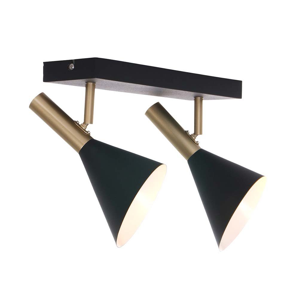 Steinhauer LIGHTING LED Deckenspot, Deckenstrahler Spotlampe Deckenlampe schwarz gold beweglich LED. € 135,99