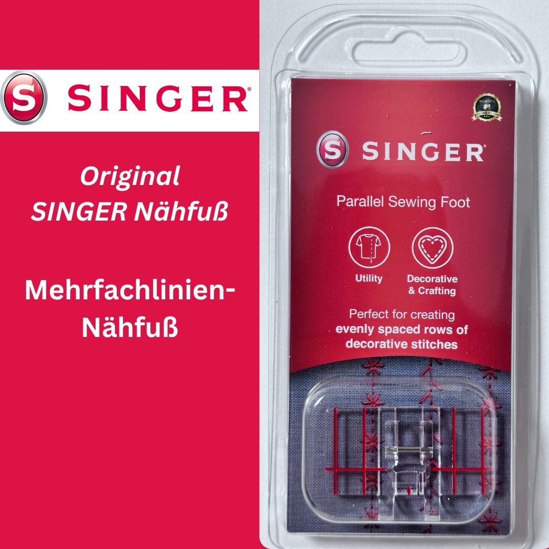 SINGER Singer Nähmaschine Original Mehrfachlinien-Nähfuß