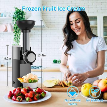 Sross Eismaschine Eismaschine,Geeignet für Eiscreme,Softeismaschine für Zuhause, Ohne Kompressor,Inklusive Rezeptheft,für Frozen Yoghurt,und Eiscreme