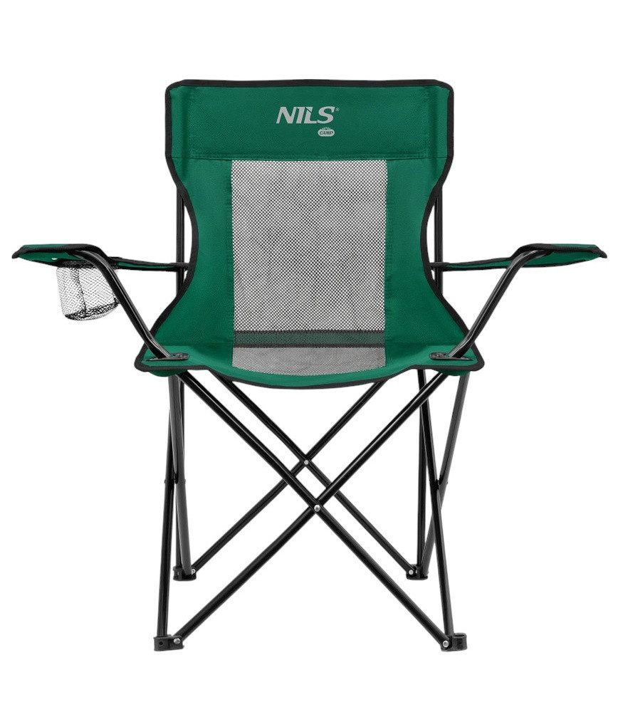 NILS CAMP Campingstuhl NC3302 (Nutzergewicht max. 110 kg) grün/schwarz