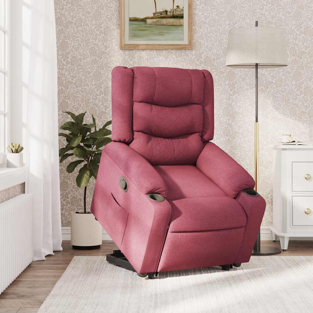 vidaXL Sessel Relaxsessel mit Aufstehhilfe Weinrot günstig online kaufen
