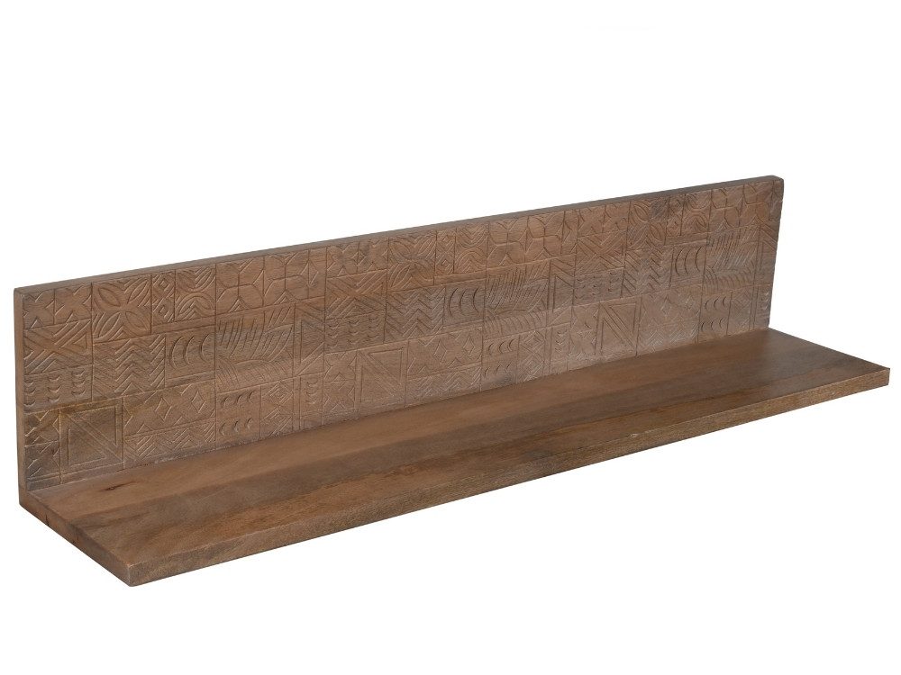 WOLF MÖBEL Ablageregal CARVING Wandpanel 120x25, 120 x 25 x 25, CARVING Wandpanel 120x25